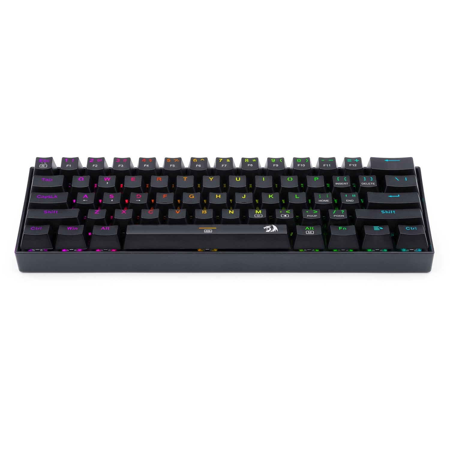 Papan Kekunci Mekanikal Permainan Redragon K630RGB 61 Kekunci Papan Kekunci Mekanikal Padat, Sokongan Pemacu Pro
