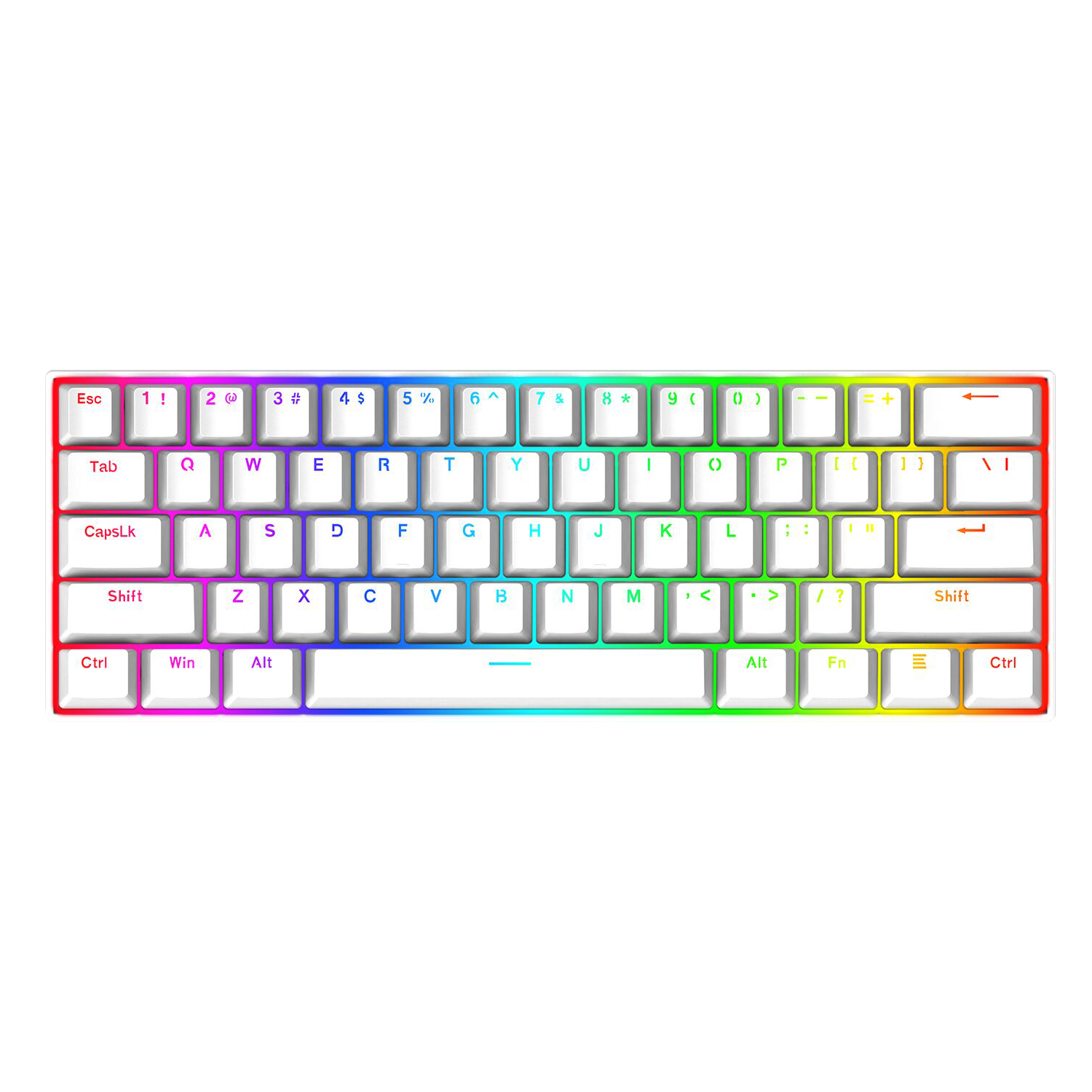 Papan Kekunci Mekanikal Gaming Berwayar Redragon K630W-RGB 60%