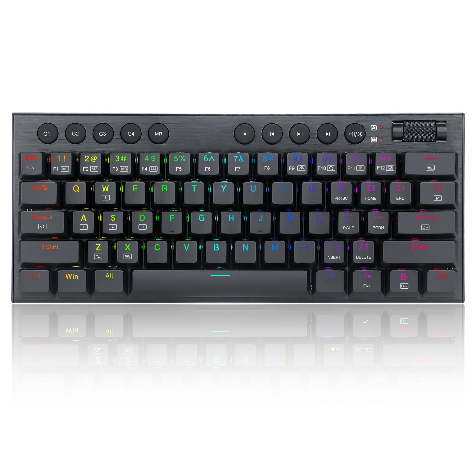Papan kekunci mekanikal berwayar Redragon K632-RGB 60% dengan kekunci Makro