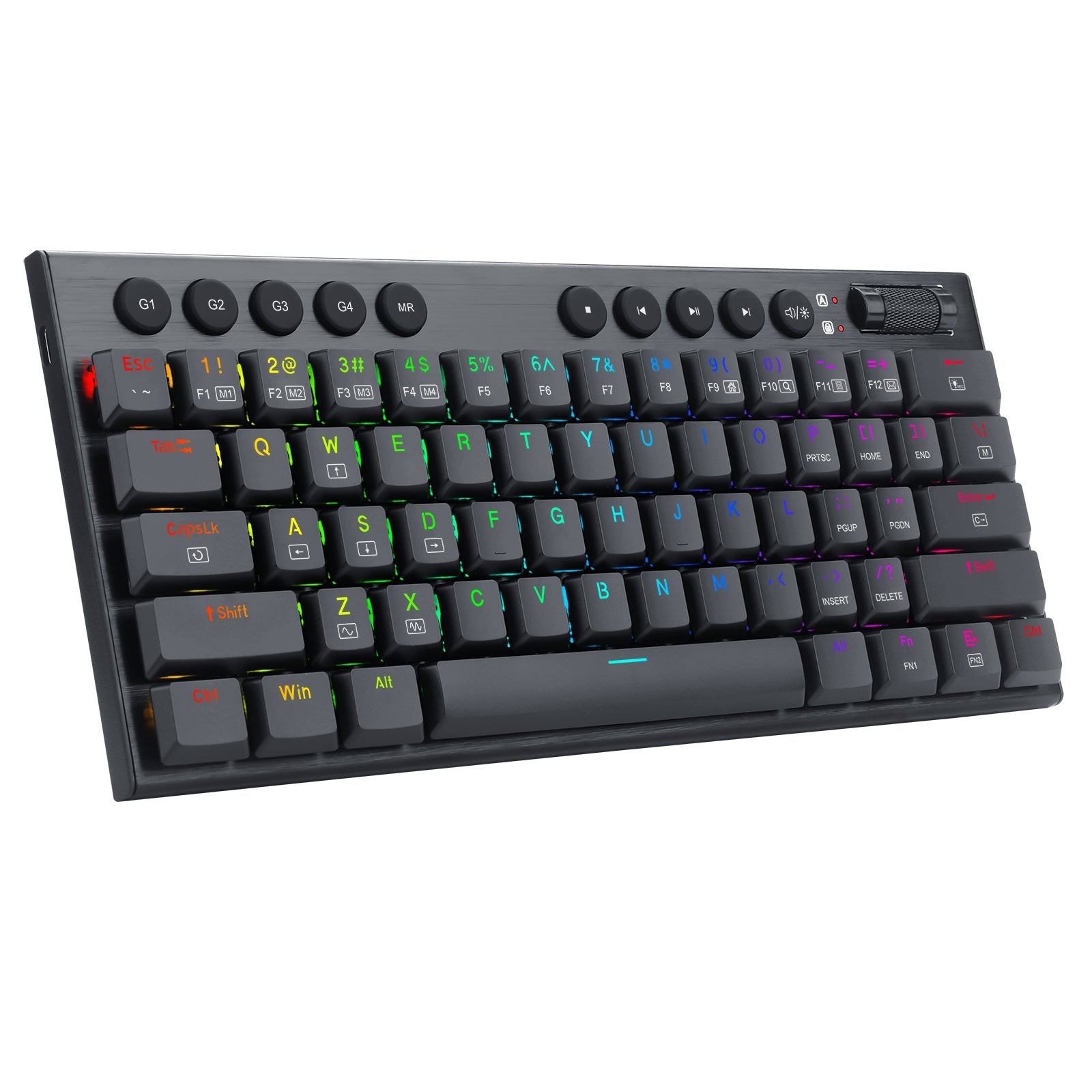 Papan kekunci mekanikal berwayar Redragon K632-RGB 60% dengan kekunci Makro