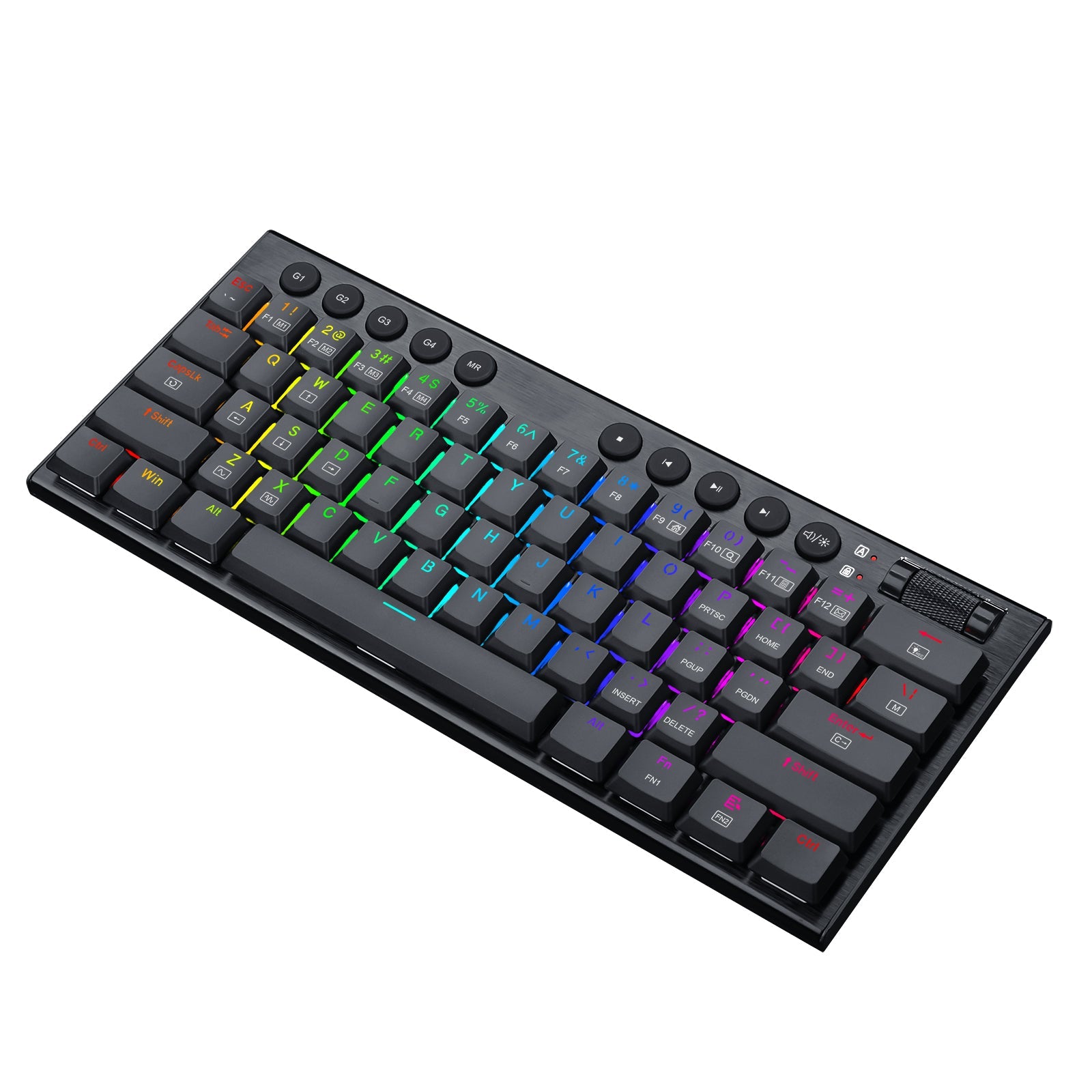 Papan kekunci mekanikal berwayar Redragon K632-RGB 60% dengan kekunci Makro