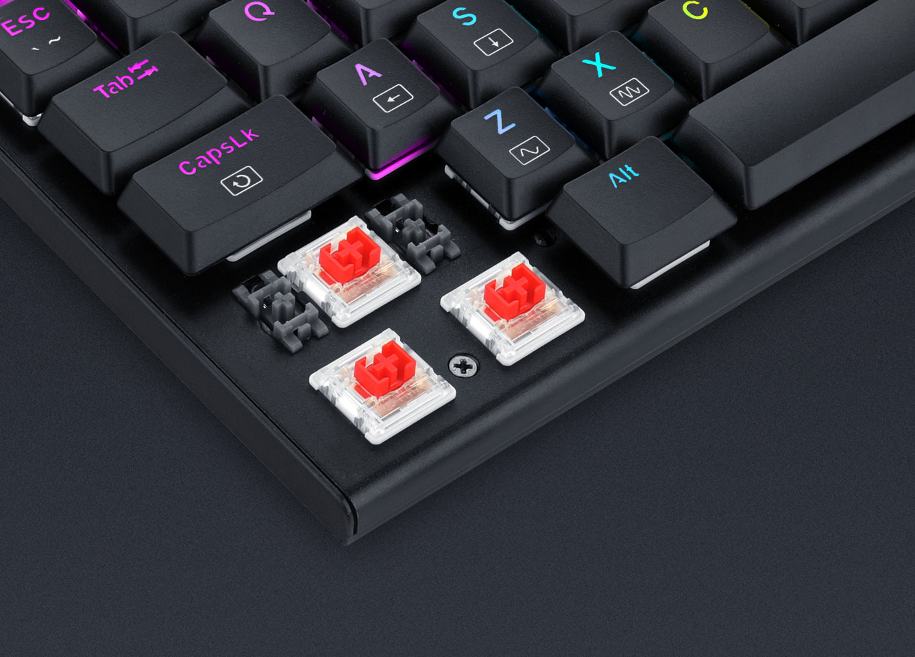 Papan kekunci mekanikal berwayar Redragon K632-RGB 60% dengan kekunci Makro