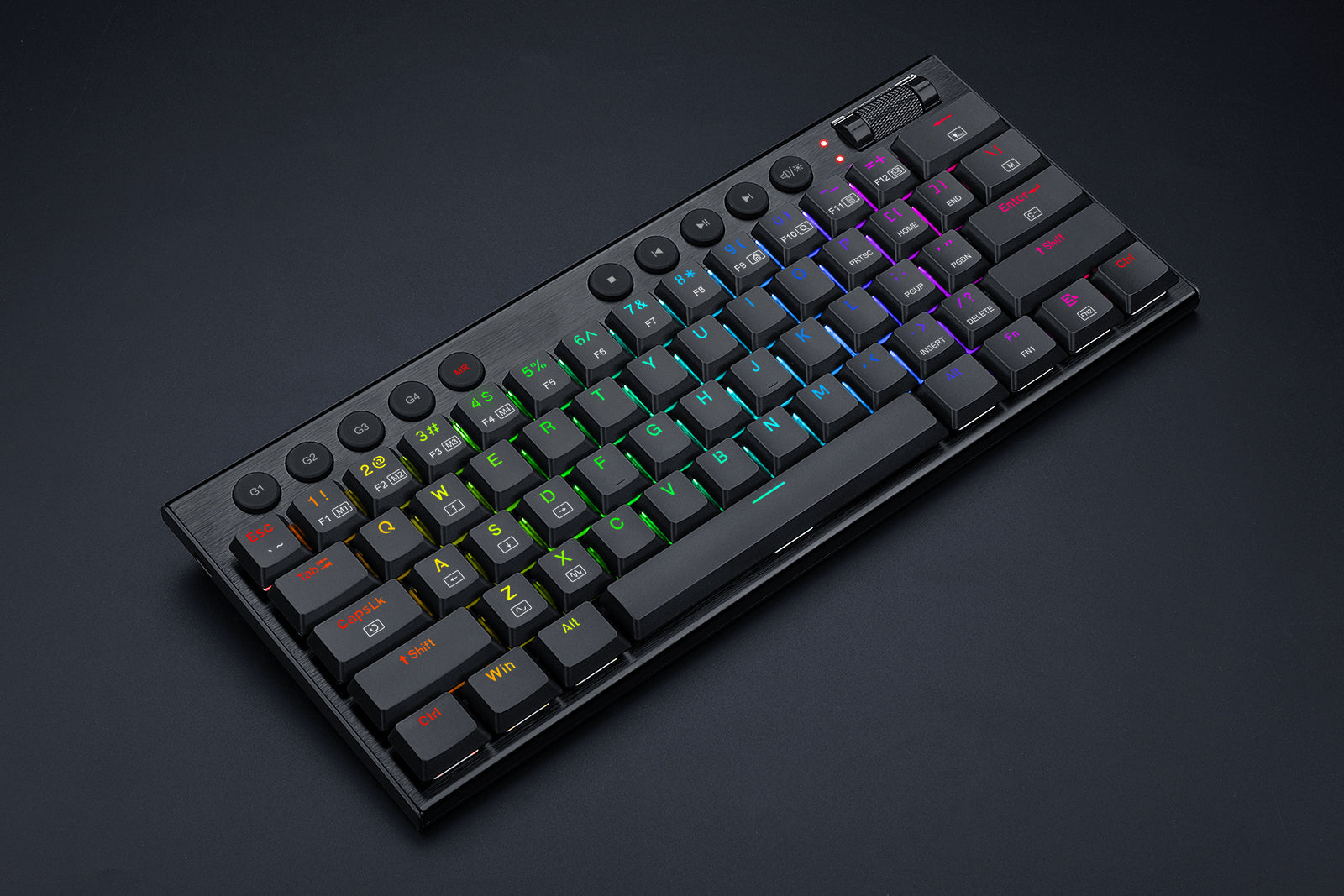 Papan kekunci mekanikal berwayar Redragon K632-RGB 60% dengan kekunci Makro