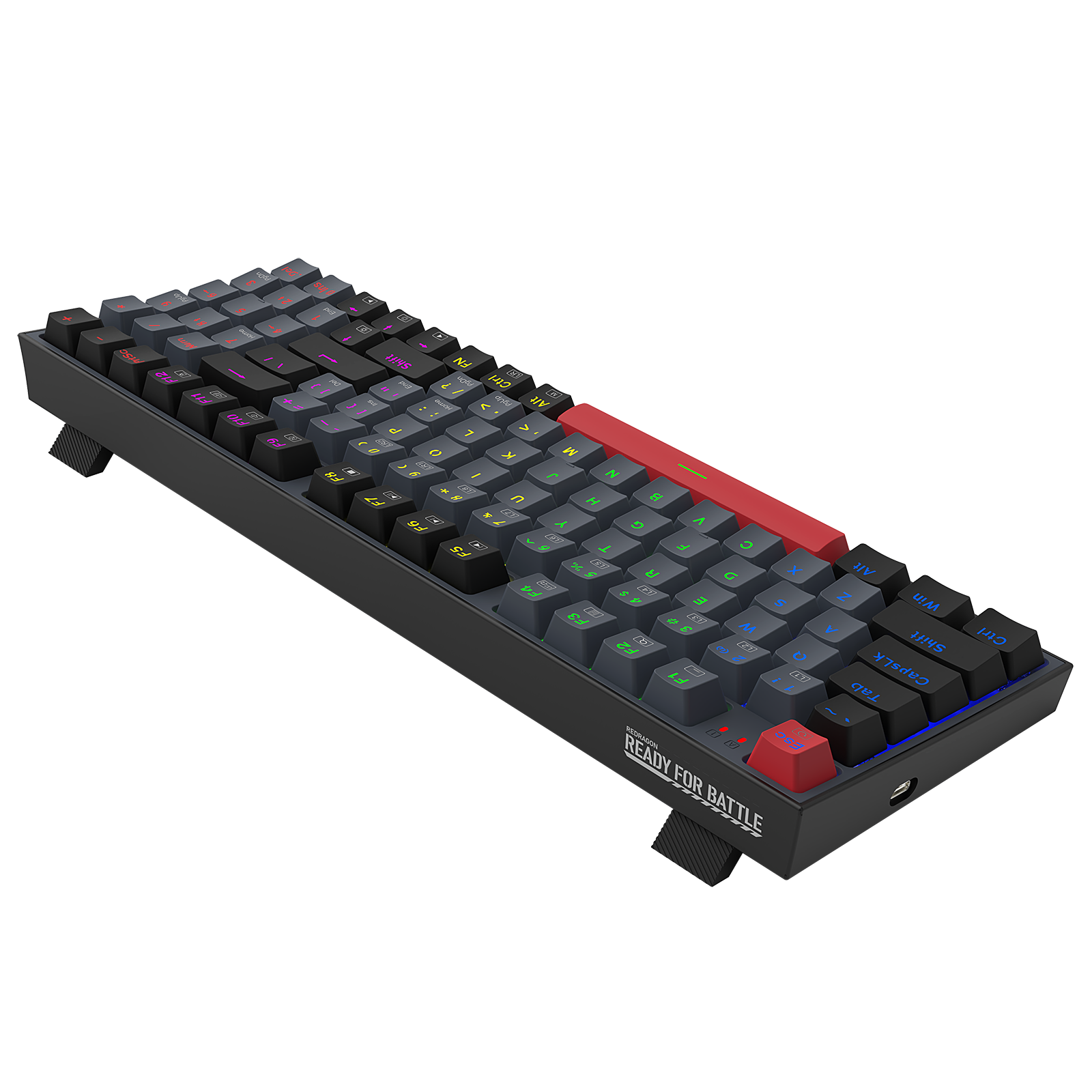 Papan kekunci mekanikal berwayar Redragon KITAVA LITE K636GLR-R/ K636LGR-R untuk permainan