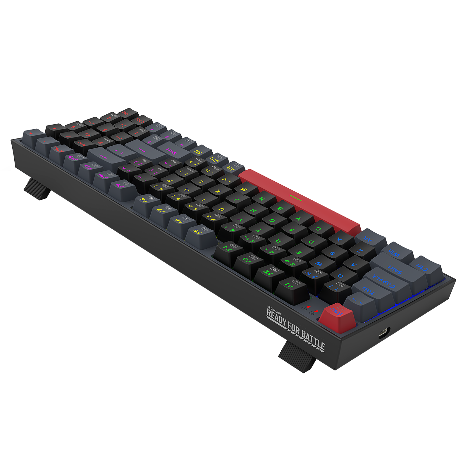 Papan kekunci mekanikal berwayar Redragon KITAVA LITE K636GLR-R/ K636LGR-R untuk permainan