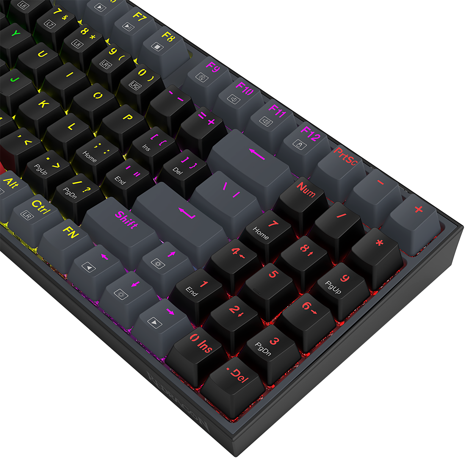 Papan kekunci mekanikal berwayar Redragon KITAVA LITE K636GLR-R/ K636LGR-R untuk permainan