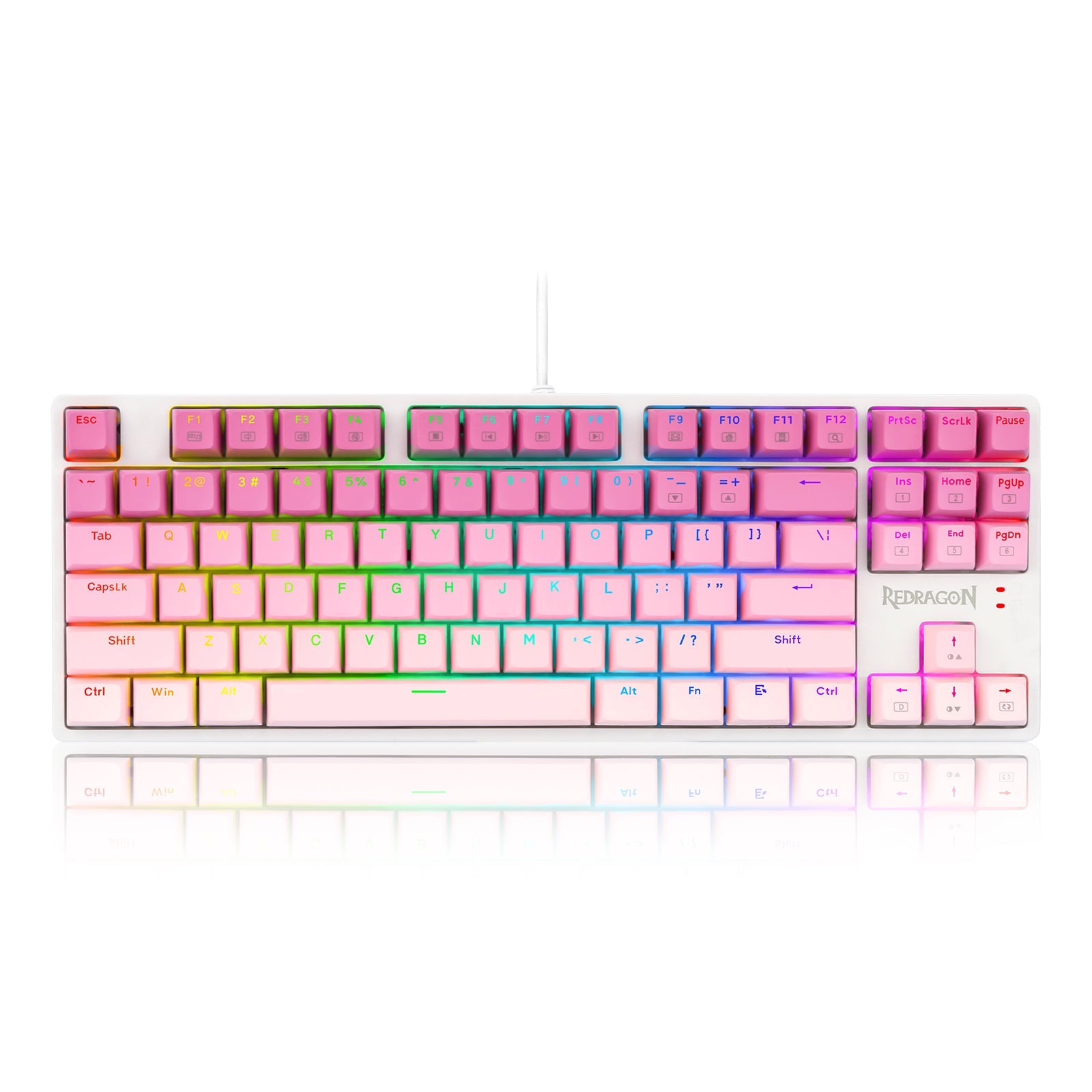 Papan Kekunci Mekanikal Permainan TKL Berwayar CASS K645W-GP-RGB