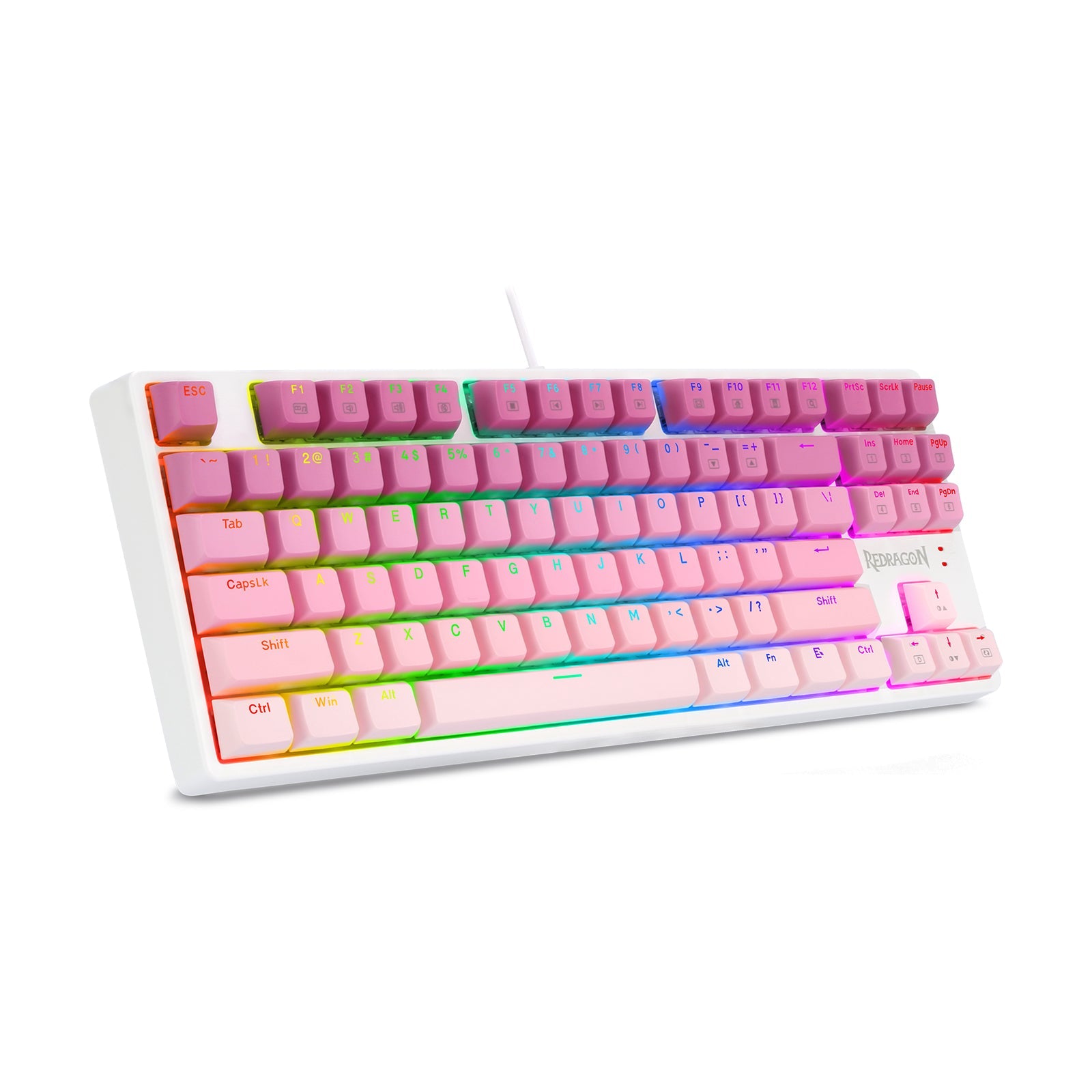 Papan Kekunci Mekanikal Permainan TKL Berwayar CASS K645W-GP-RGB