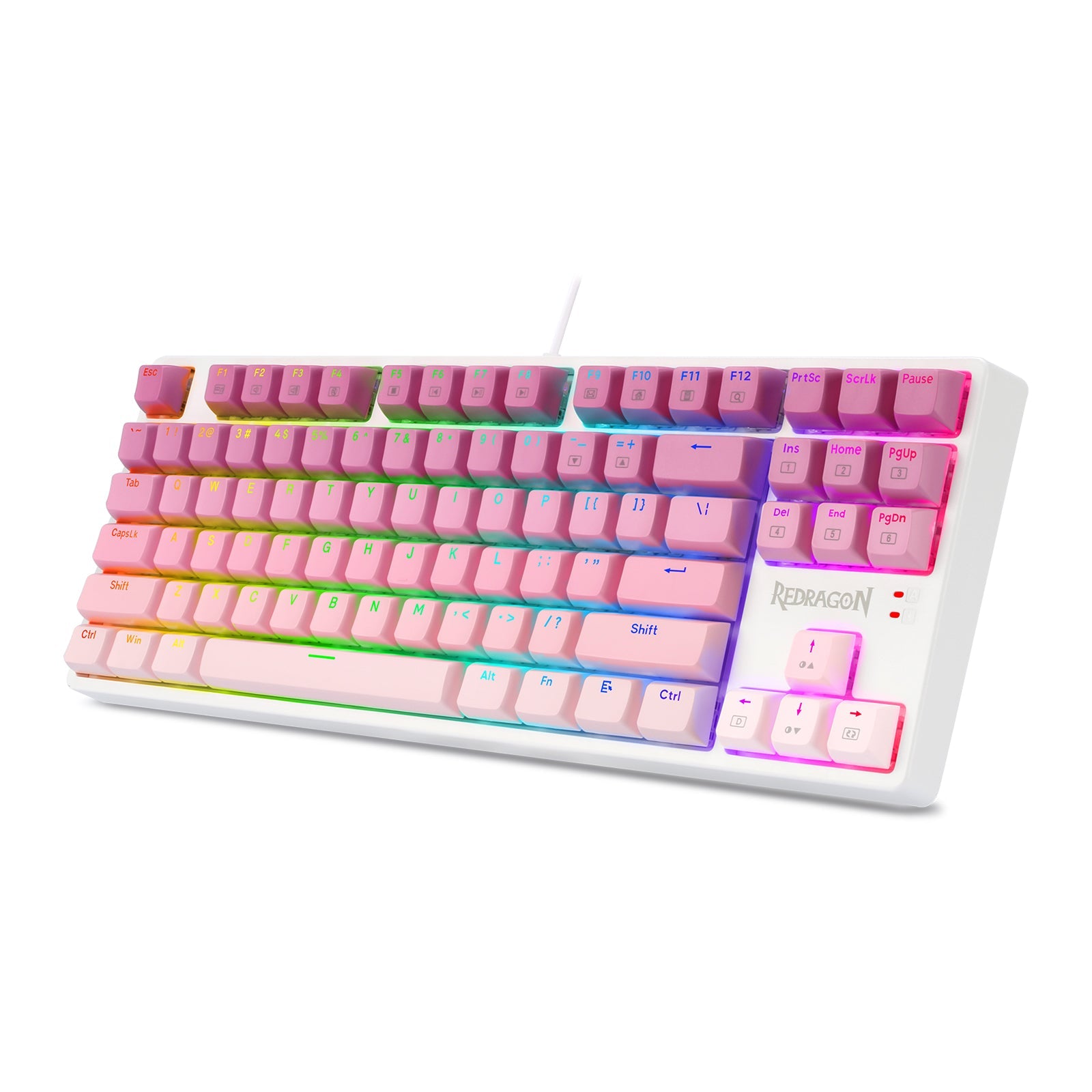 Papan Kekunci Mekanikal Permainan TKL Berwayar CASS K645W-GP-RGB