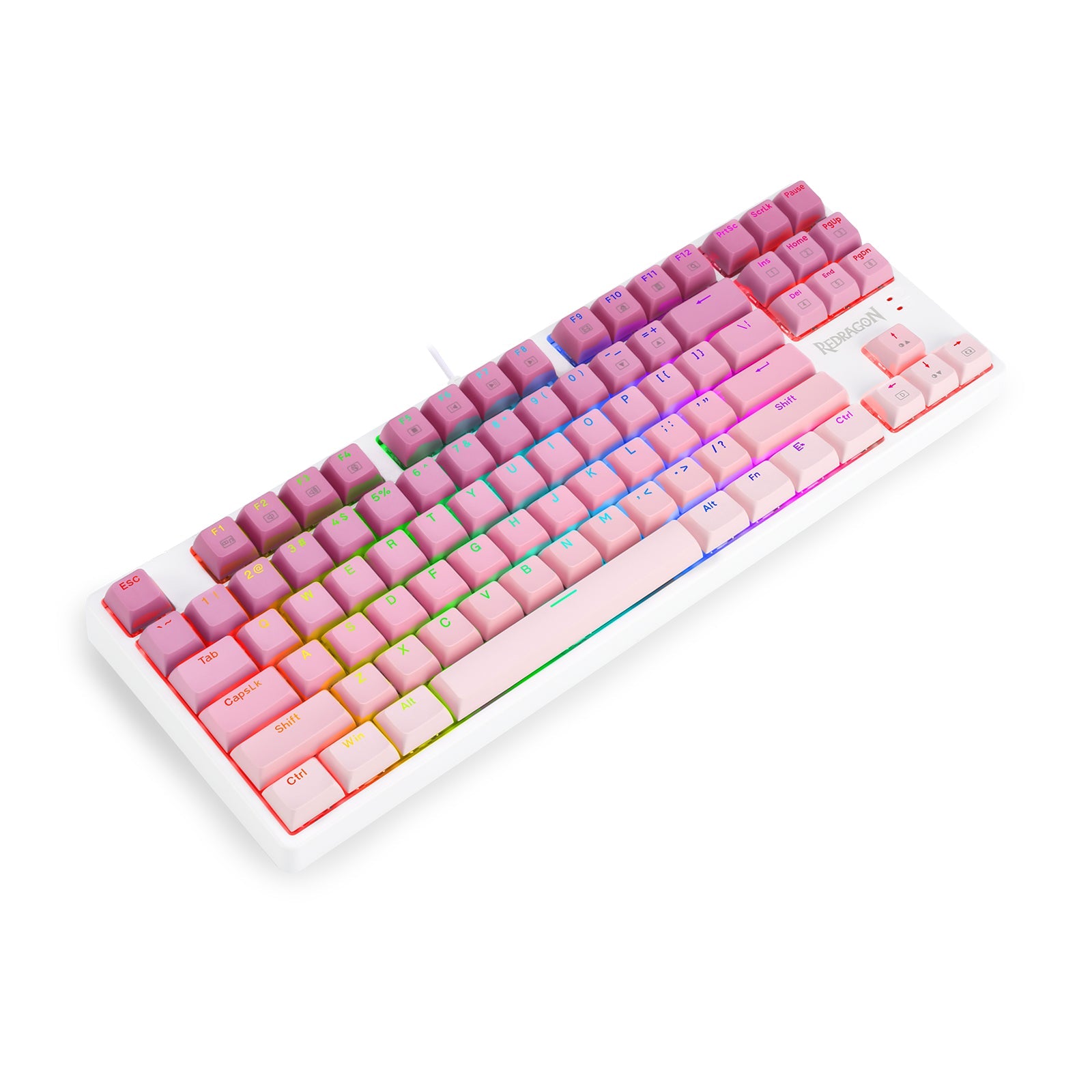 Papan Kekunci Mekanikal Permainan TKL Berwayar CASS K645W-GP-RGB