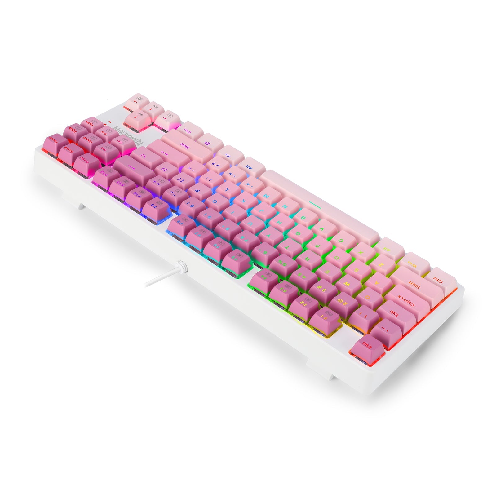 Papan Kekunci Mekanikal Permainan TKL Berwayar CASS K645W-GP-RGB
