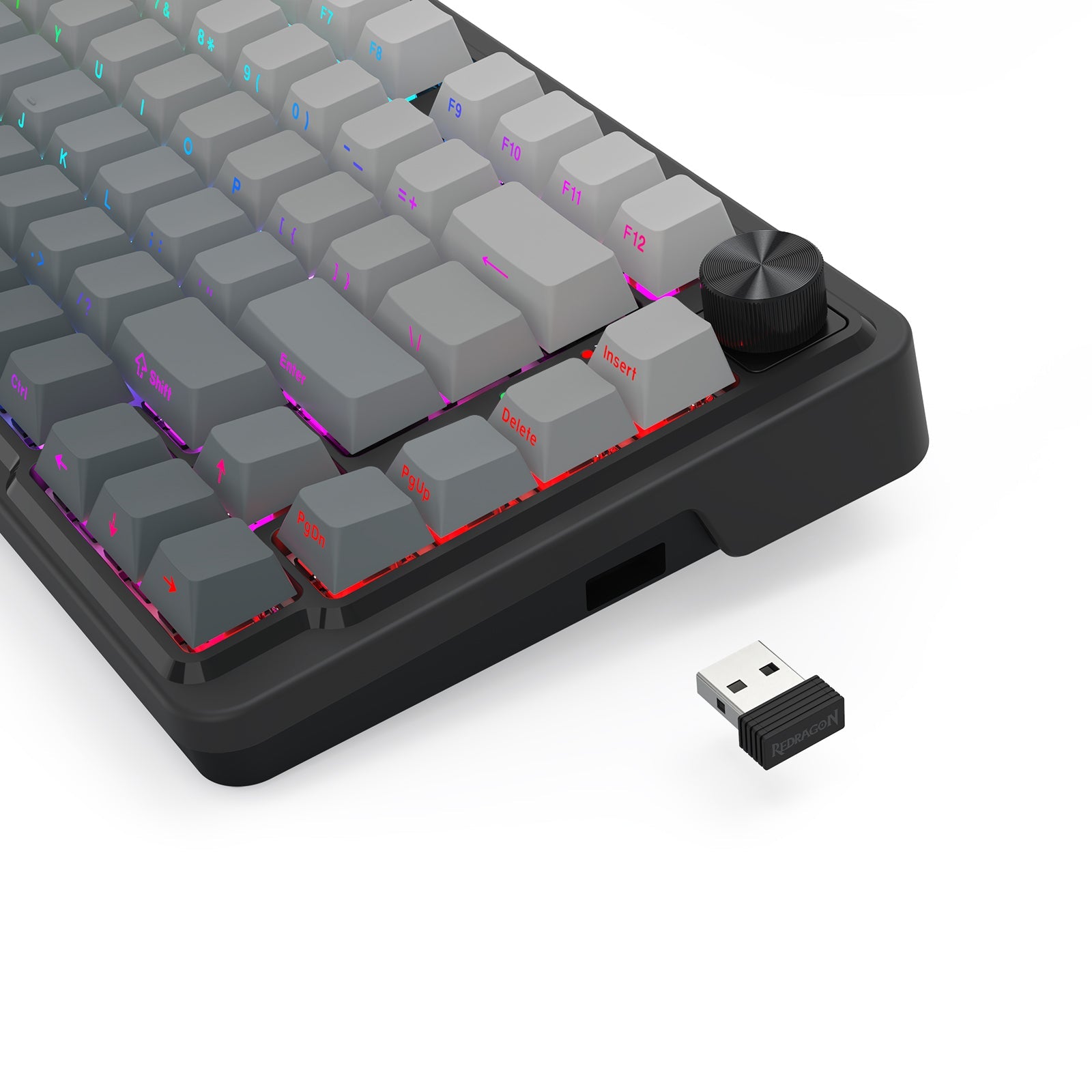 Papan Kekunci Sambungan 3 Mod REDRAGON UCAL PRO K673SP-RGB-PRO Keycap Cetakan Sisi