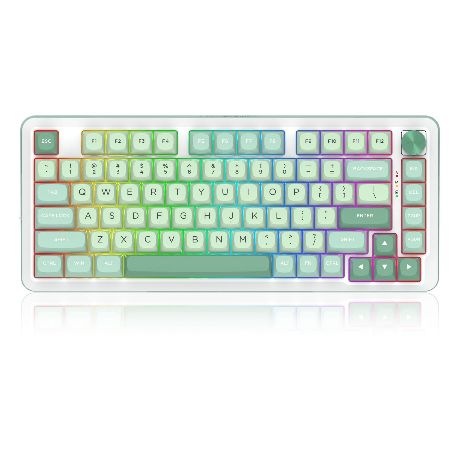Papan kekunci mekanikal permainan gunung GASKET wayarles susun atur 75% Redragon K681MG-RGB-PRO CYRUS PRO