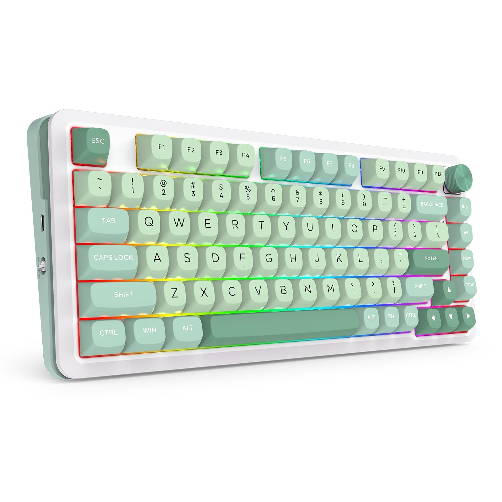 Papan kekunci mekanikal permainan gunung GASKET wayarles susun atur 75% Redragon K681MG-RGB-PRO CYRUS PRO