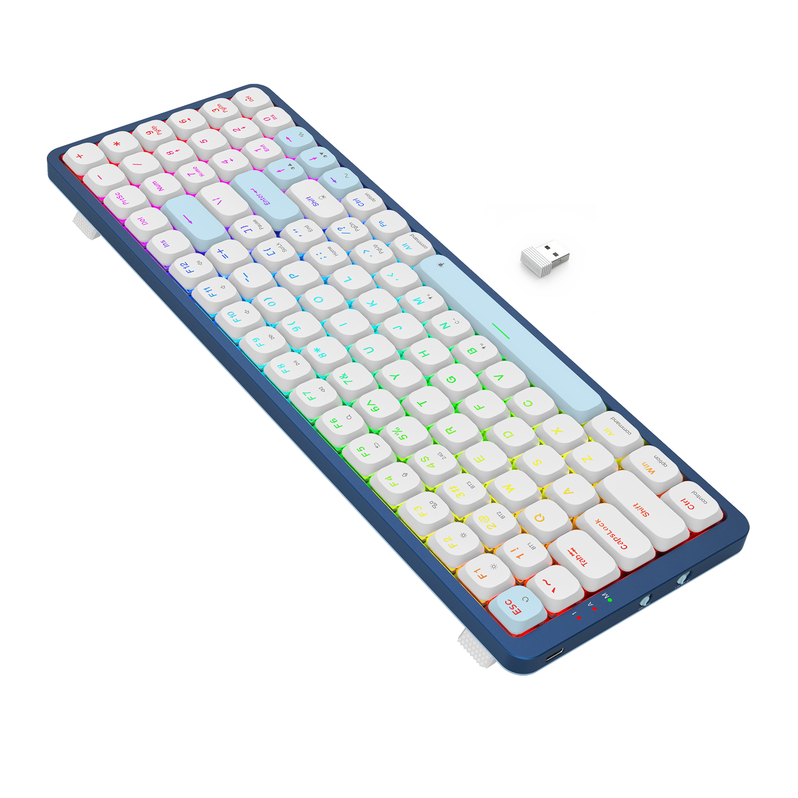 Redragon K684WB-RGB-PRO EVA PRO Papan Kekunci Mekanikal Profil Rendah 94 Kekunci Sambungan 3 Mod