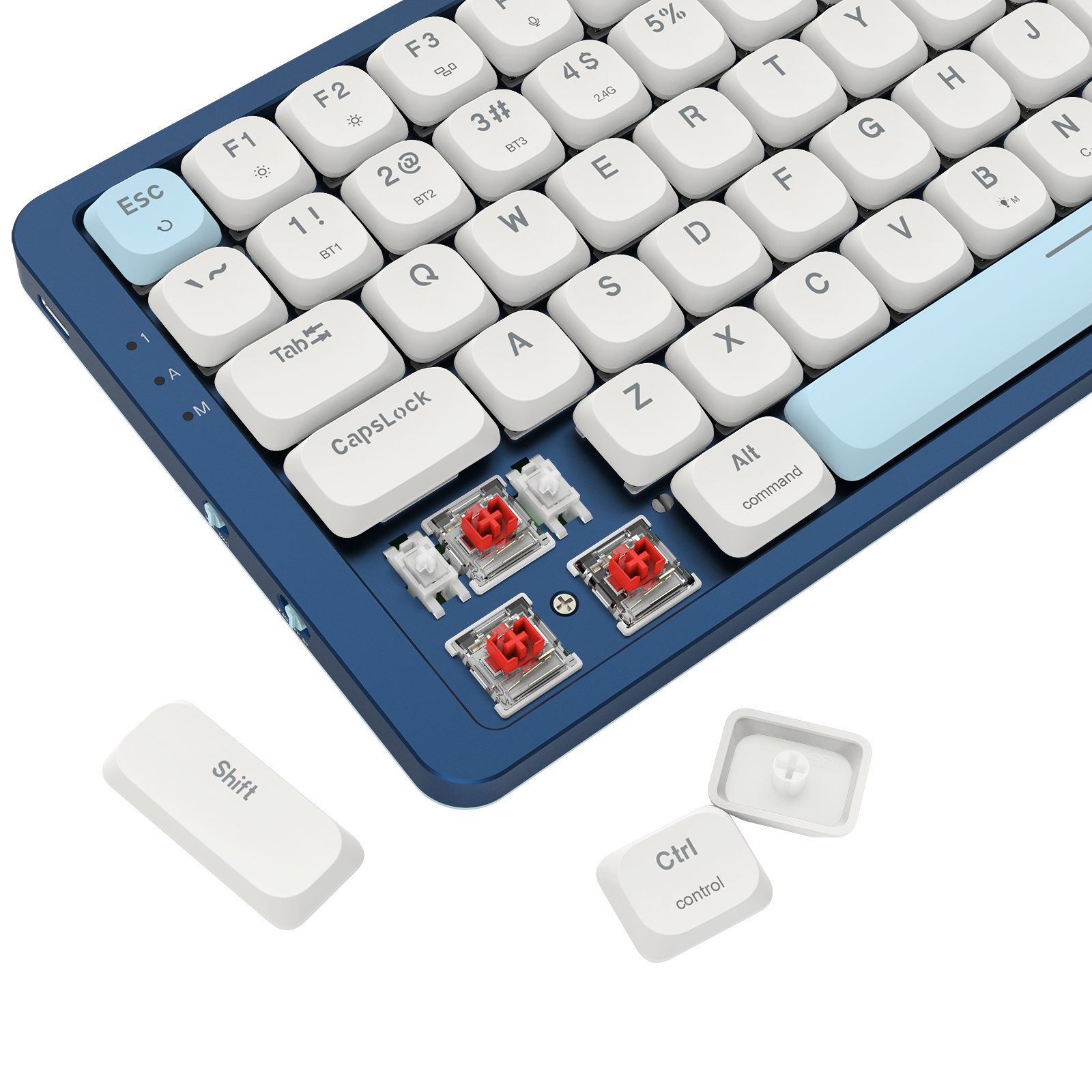 Redragon K684WB-RGB-PRO EVA PRO Papan Kekunci Mekanikal Profil Rendah 94 Kekunci Sambungan 3 Mod