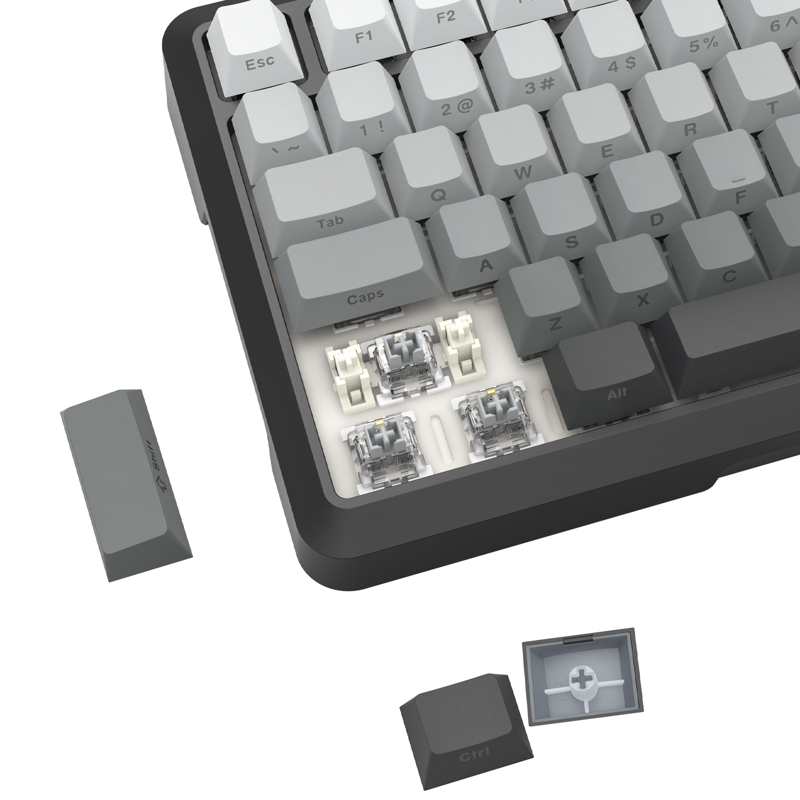 BRAGI PRO K688SP-RGB-PRO PAPAN KEKUNCI MEKANIKAL GASKET 3 MOD