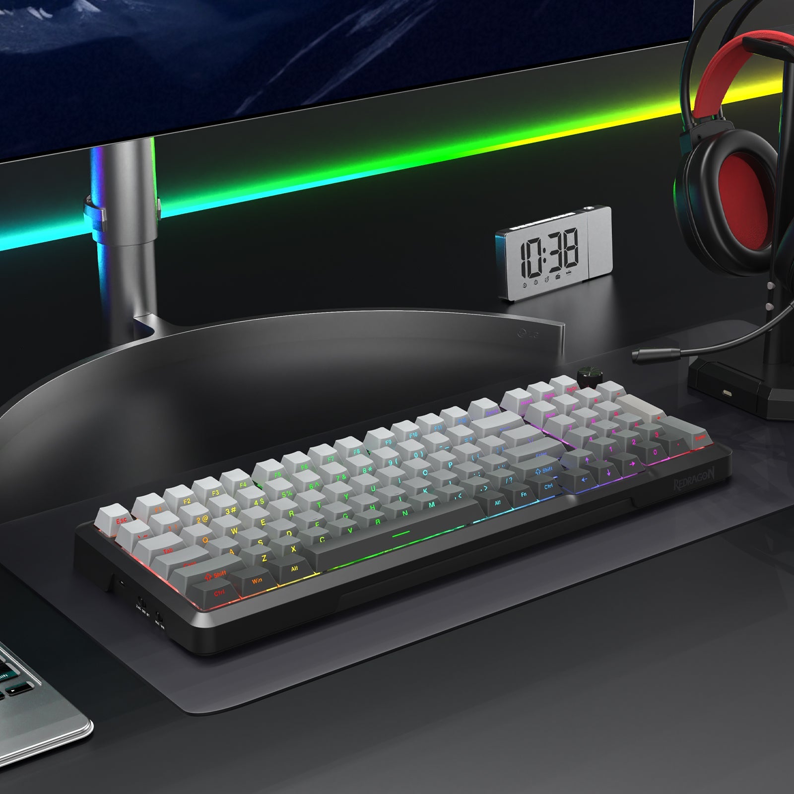 BRAGI PRO K688SP-RGB-PRO PAPAN KEKUNCI MEKANIKAL GASKET 3 MOD