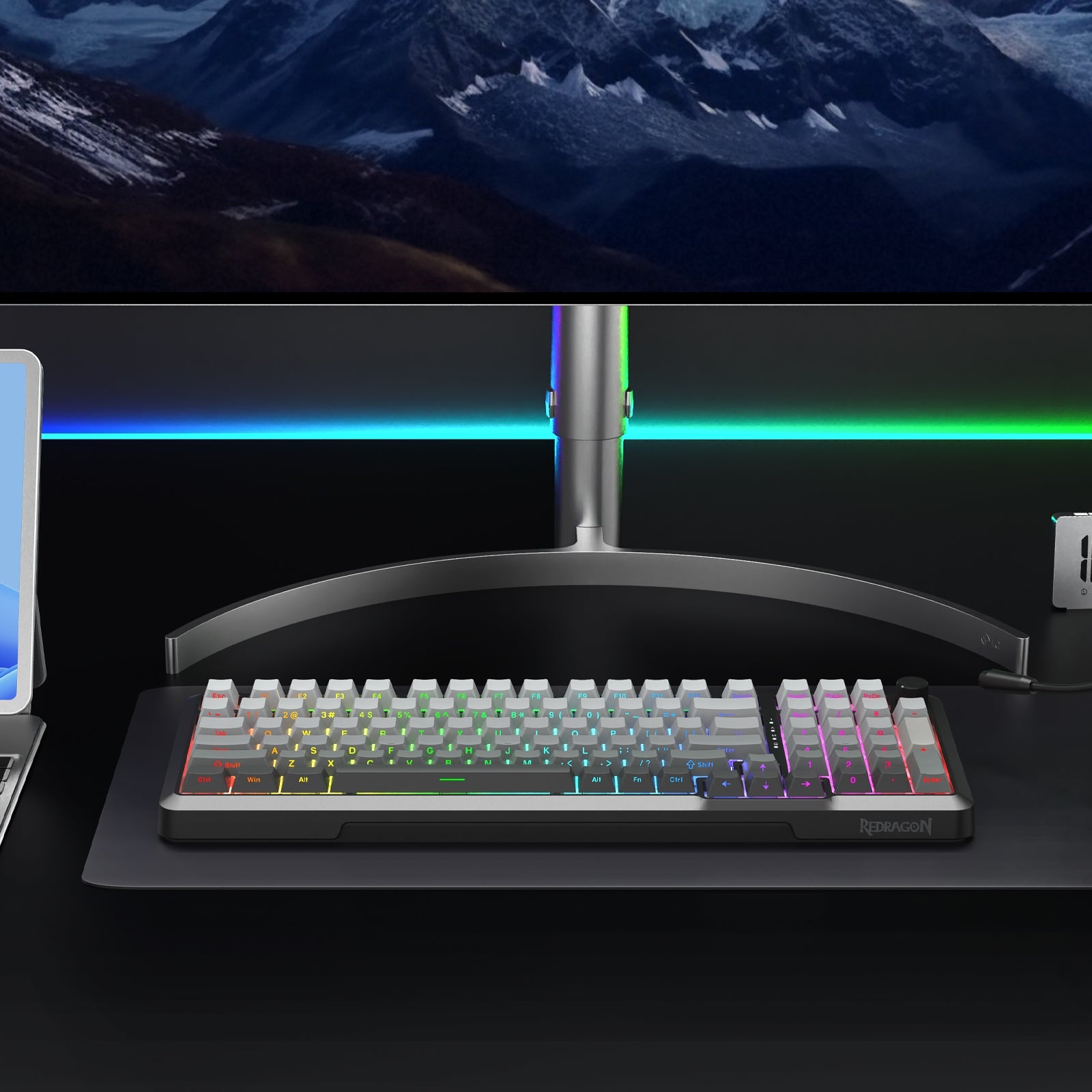 BRAGI PRO K688SP-RGB-PRO PAPAN KEKUNCI MEKANIKAL GASKET 3 MOD