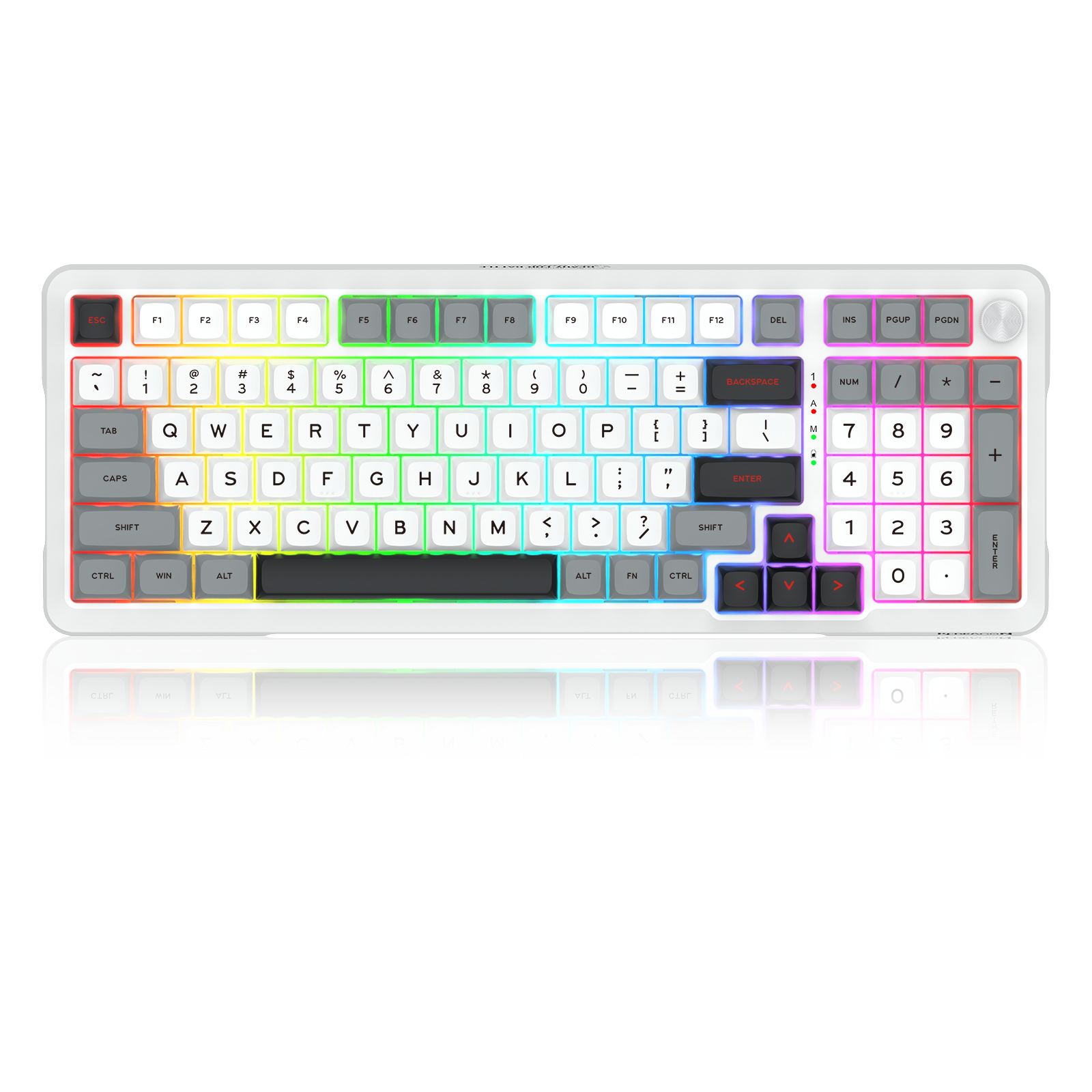 BRAGI PRO K688-RGB-PRO Papan Kekunci Mekanikal Permainan Pemasangan GASKET Sambungan 3-Mod