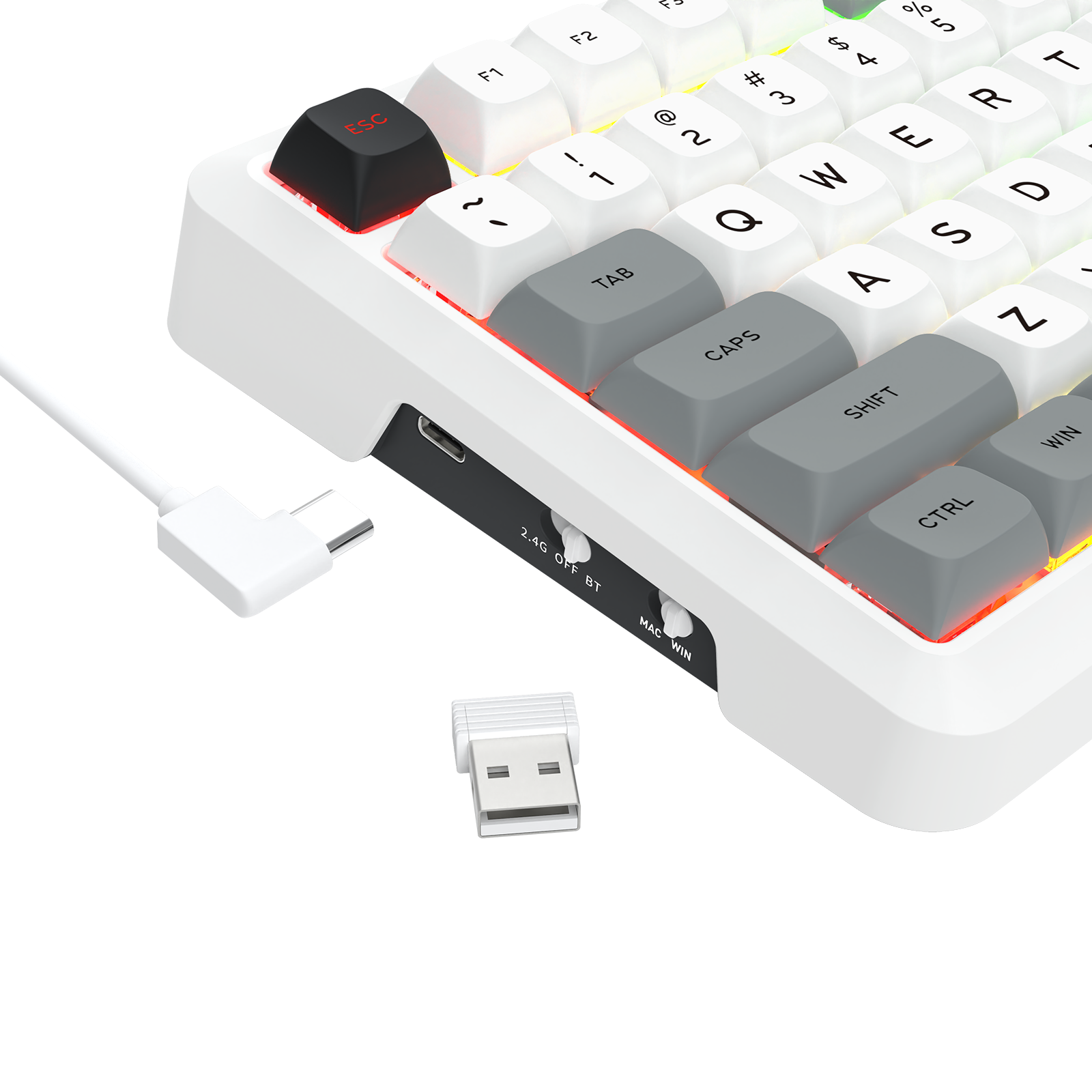 BRAGI PRO K688-RGB-PRO Papan Kekunci Mekanikal Permainan Pemasangan GASKET Sambungan 3-Mod