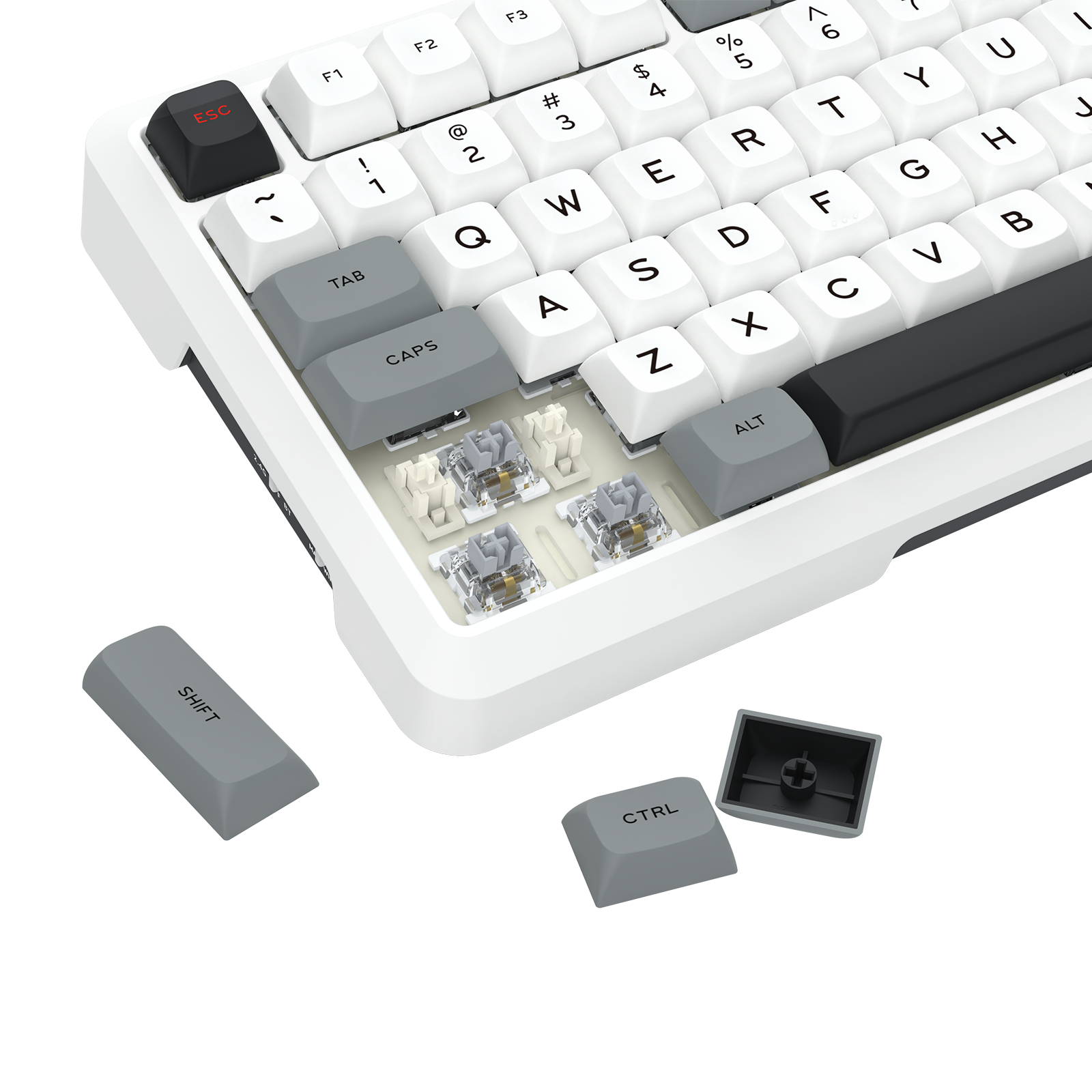 BRAGI PRO K688-RGB-PRO Papan Kekunci Mekanikal Permainan Pemasangan GASKET Sambungan 3-Mod
