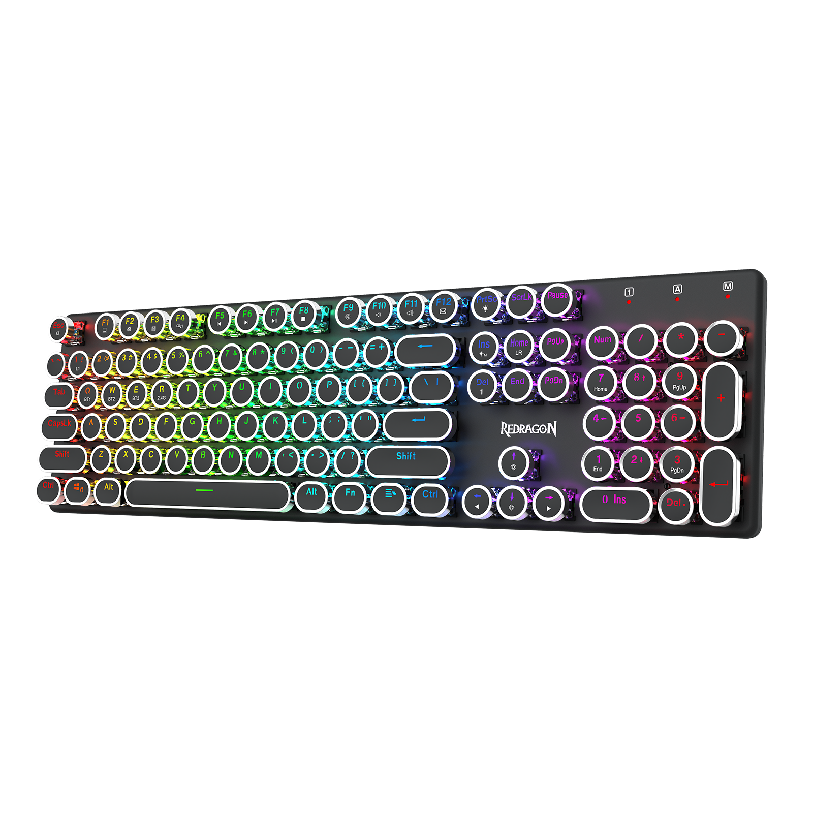 FLARE PRO K710RGB-PRO 3 Mod Sambungan Papan Kekunci Mekanikal Keycap Mesin Taip Retro