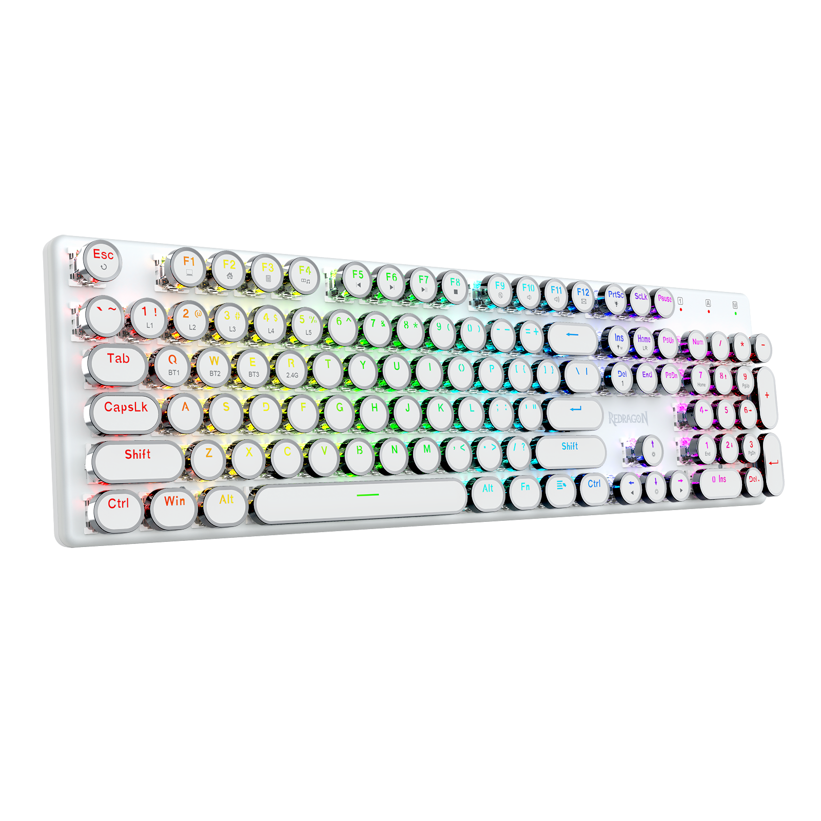 FLARE PRO K710RGB-PRO 3 Mod Sambungan Papan Kekunci Mekanikal Keycap Mesin Taip Retro