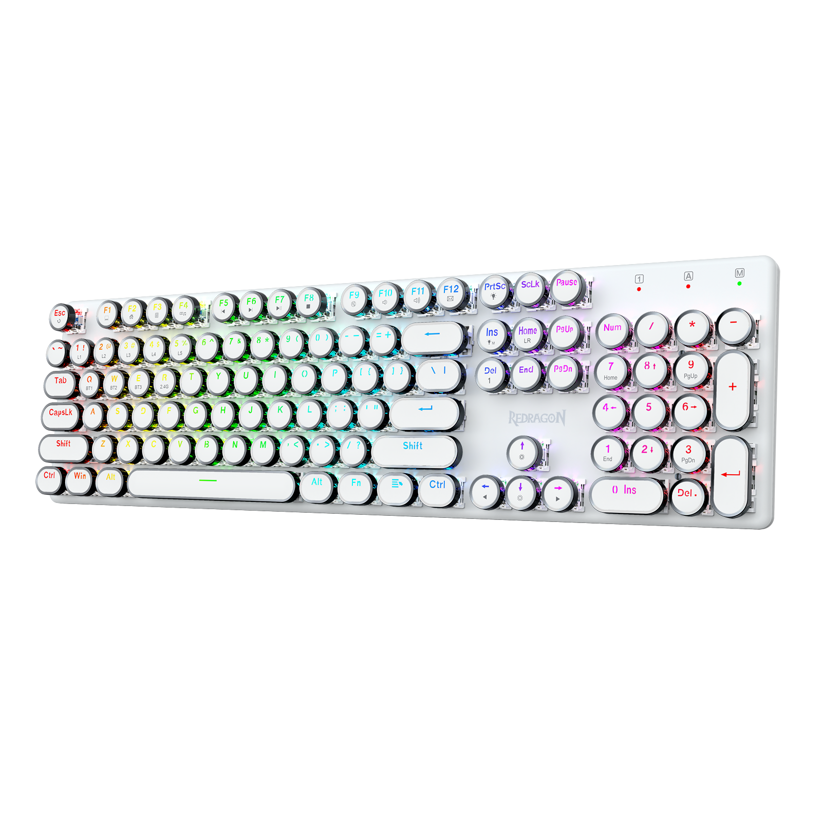 FLARE PRO K710RGB-PRO 3 Mod Sambungan Papan Kekunci Mekanikal Keycap Mesin Taip Retro