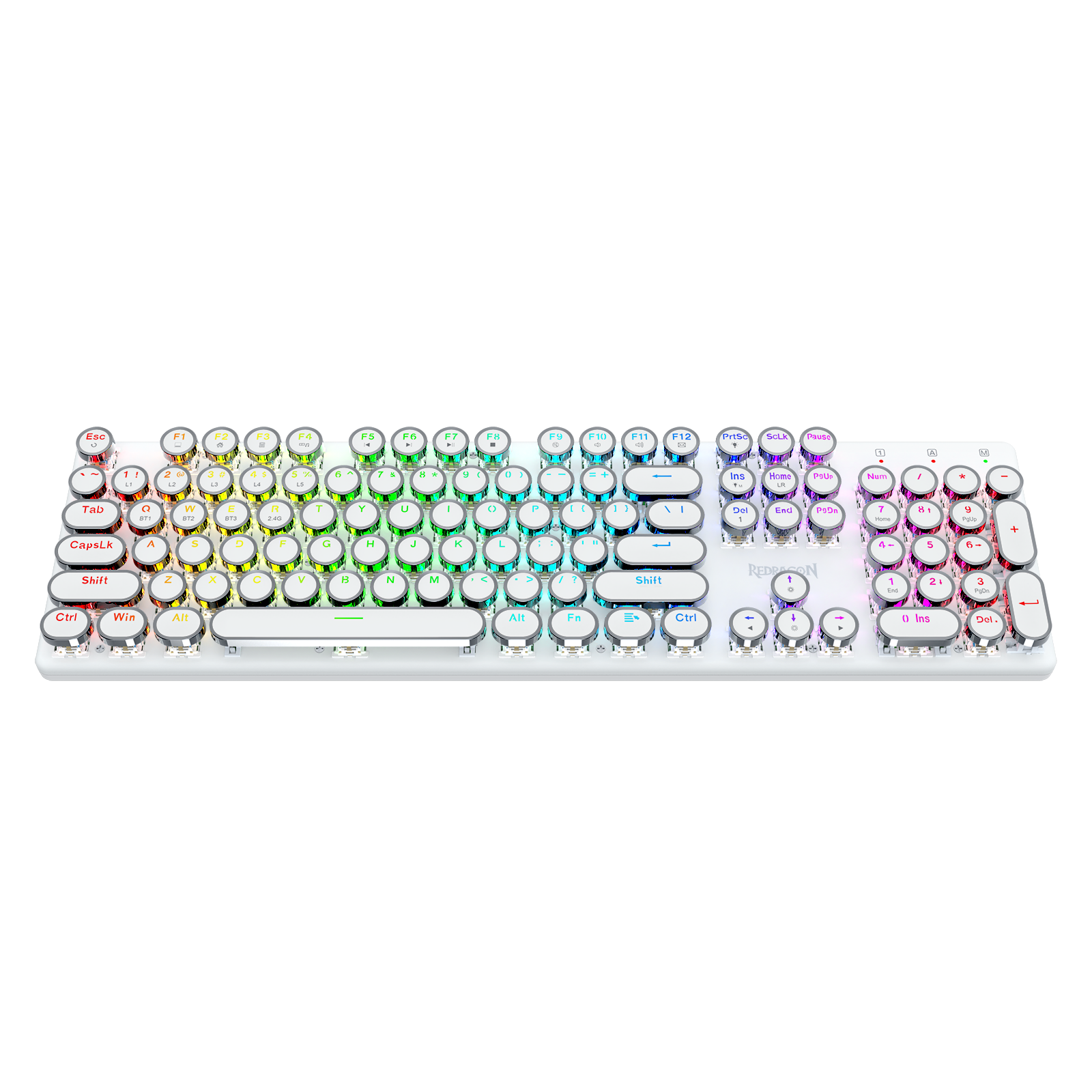 FLARE PRO K710RGB-PRO 3 Mod Sambungan Papan Kekunci Mekanikal Keycap Mesin Taip Retro