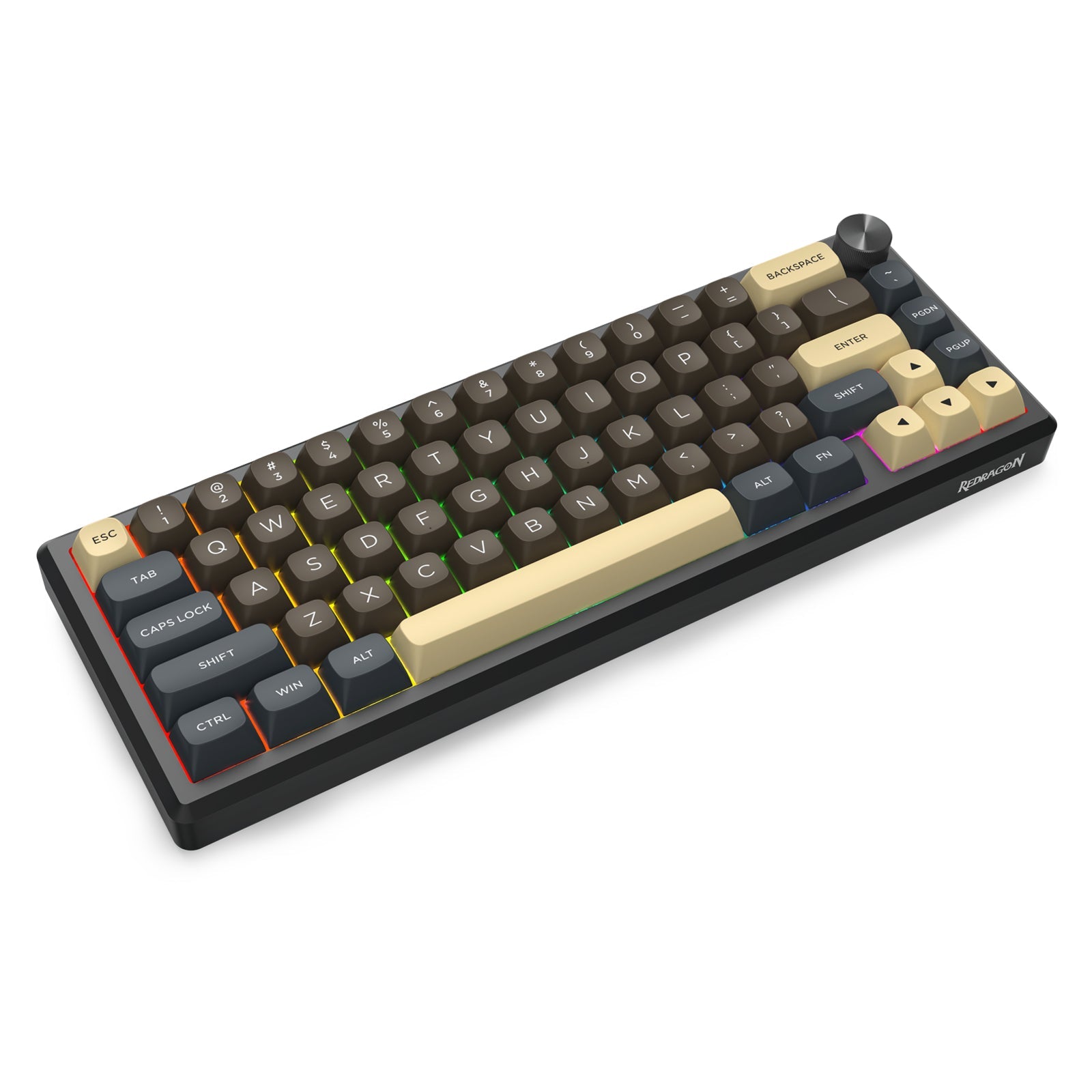 Papan Kekunci Mekanikal Badan Aloi Aluminium Sambungan 3 Mod URANUS PRO 65 K727CGY-RGB-PRO