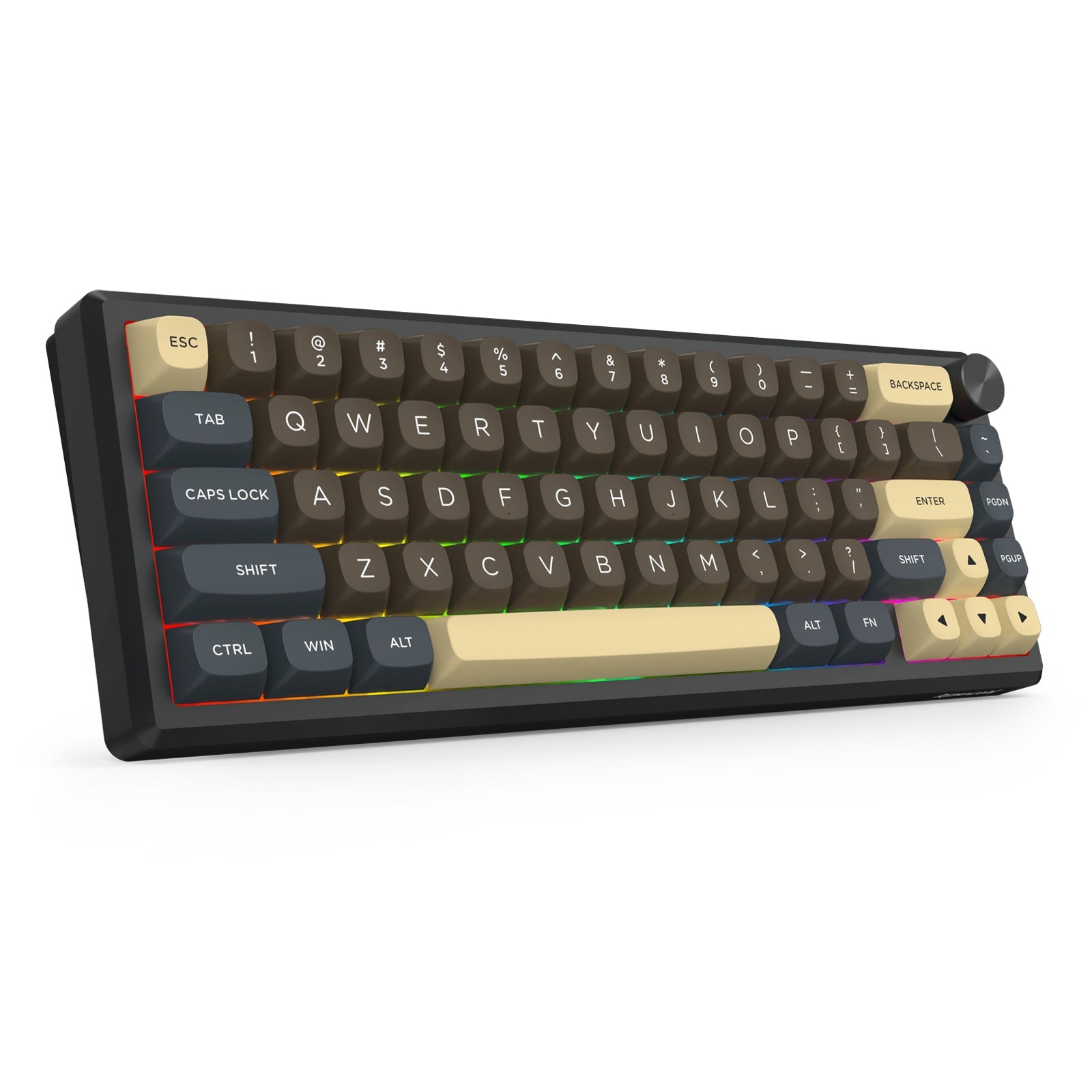 Papan Kekunci Mekanikal Badan Aloi Aluminium Sambungan 3 Mod URANUS PRO 65 K727CGY-RGB-PRO