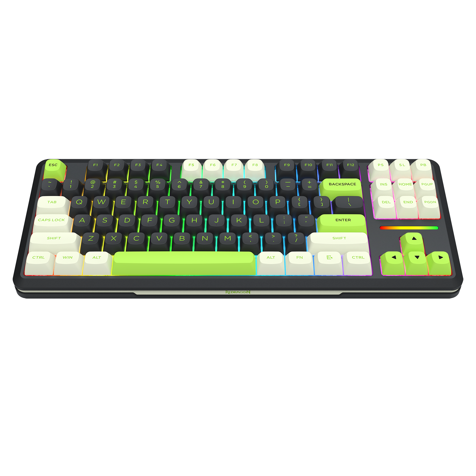 Papan Kekunci Permainan Mekanikal TKL Sambungan 3 Mod WILDSLASH K734BWG-RGB-PRO