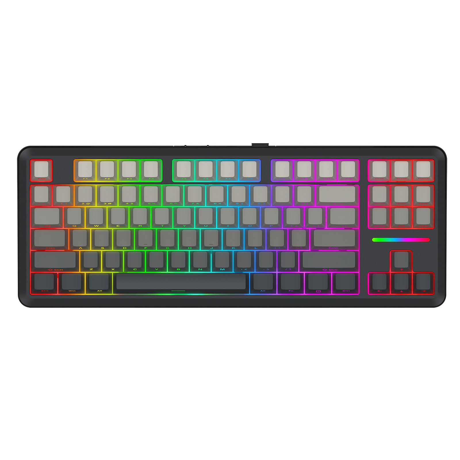 Papan Kekunci Mekanikal Berbingkai GASKET TKL Sambungan 3 Mod WILDSLASH K734SP-RGB-PRO