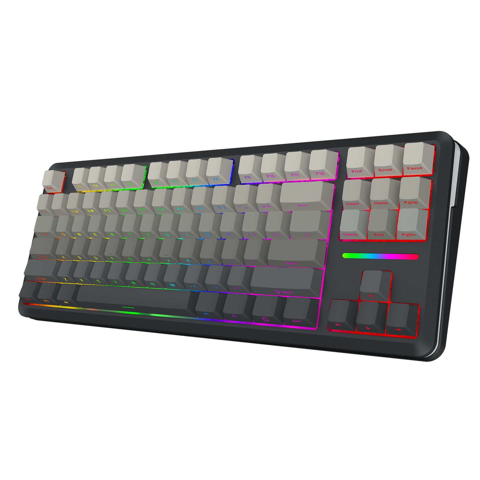 Papan Kekunci Mekanikal Berbingkai GASKET TKL Sambungan 3 Mod WILDSLASH K734SP-RGB-PRO
