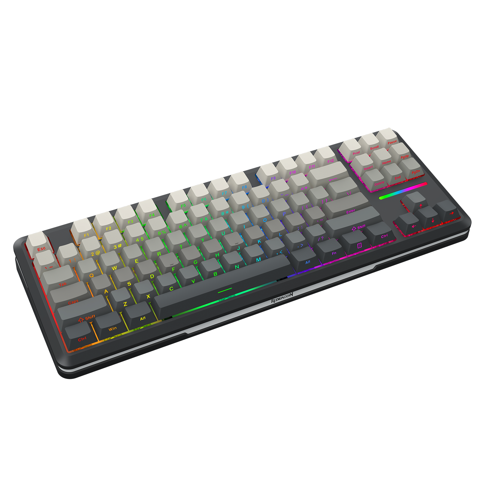 Papan Kekunci Mekanikal Berbingkai GASKET TKL Sambungan 3 Mod WILDSLASH K734SP-RGB-PRO