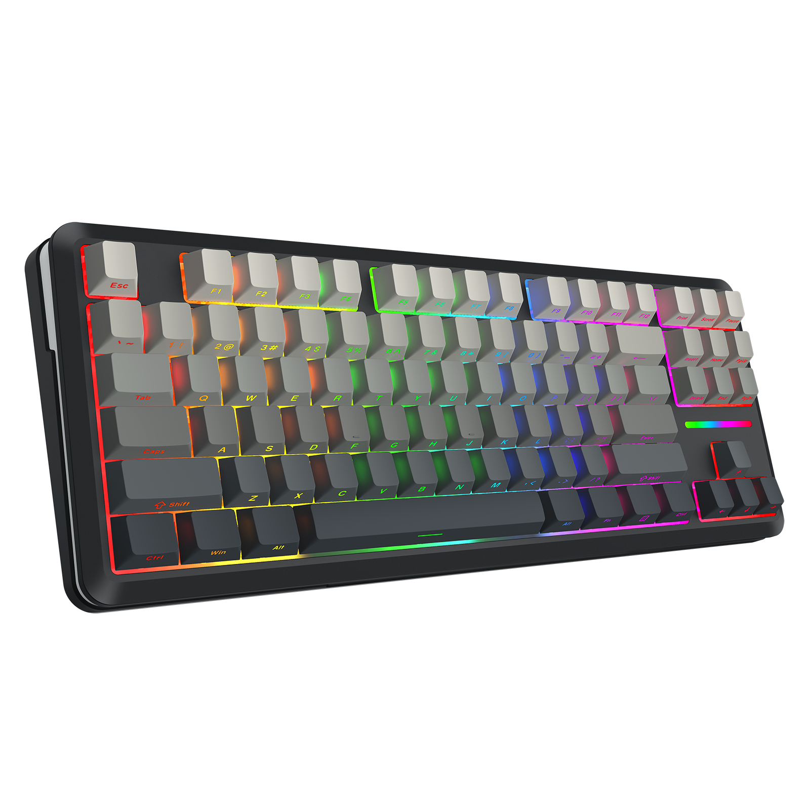 Papan Kekunci Mekanikal Berbingkai GASKET TKL Sambungan 3 Mod WILDSLASH K734SP-RGB-PRO