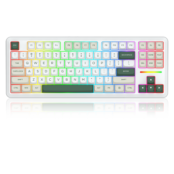 Papan Kekunci Permainan Mekanikal TKL Sambungan 3 Mod WILDSLASH K734WCG-RGB-PRO