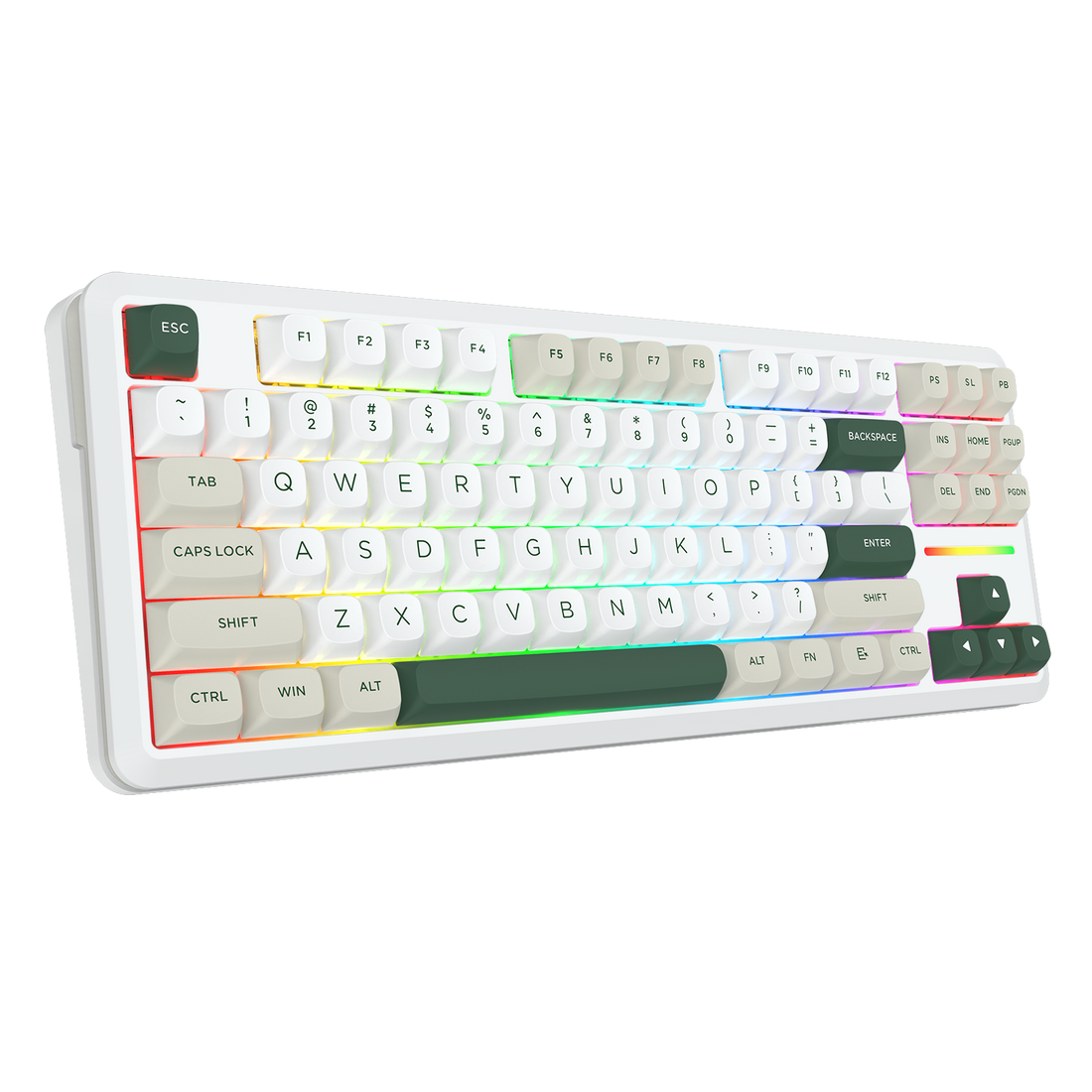 Papan Kekunci Permainan Mekanikal TKL Sambungan 3 Mod WILDSLASH K734WCG-RGB-PRO