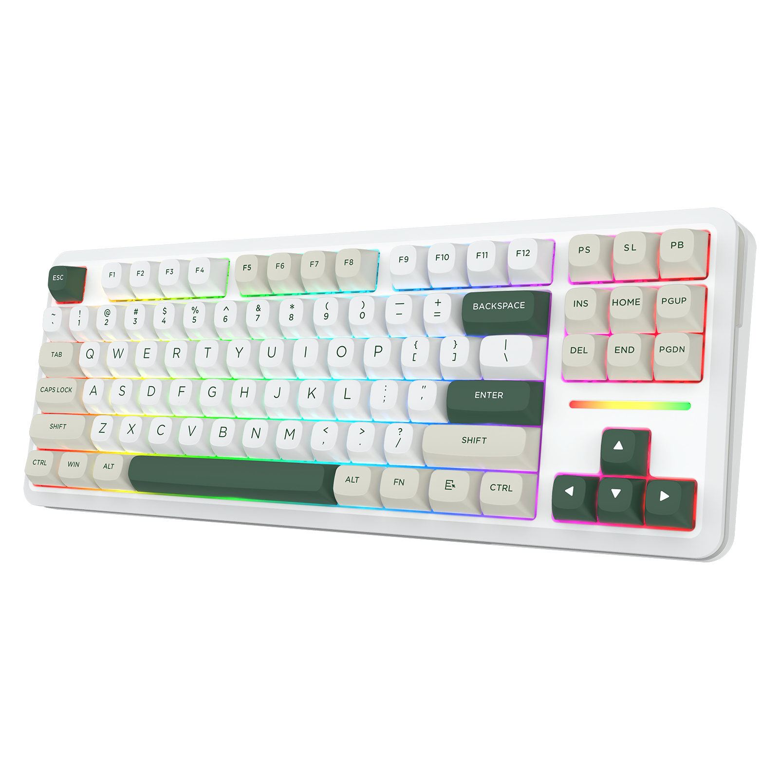 Papan Kekunci Permainan Mekanikal TKL Sambungan 3 Mod WILDSLASH K734WCG-RGB-PRO