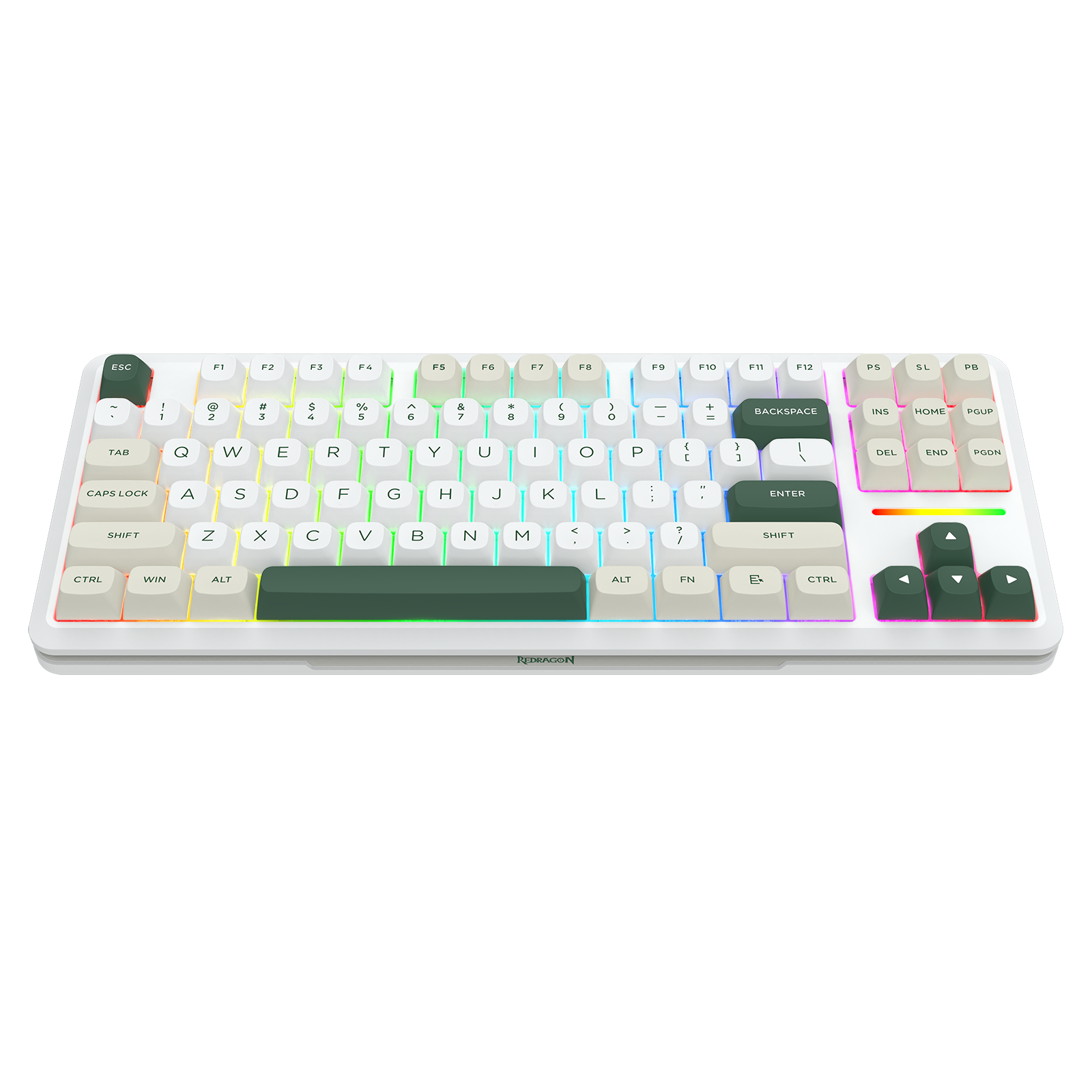 Papan Kekunci Permainan Mekanikal TKL Sambungan 3 Mod WILDSLASH K734WCG-RGB-PRO