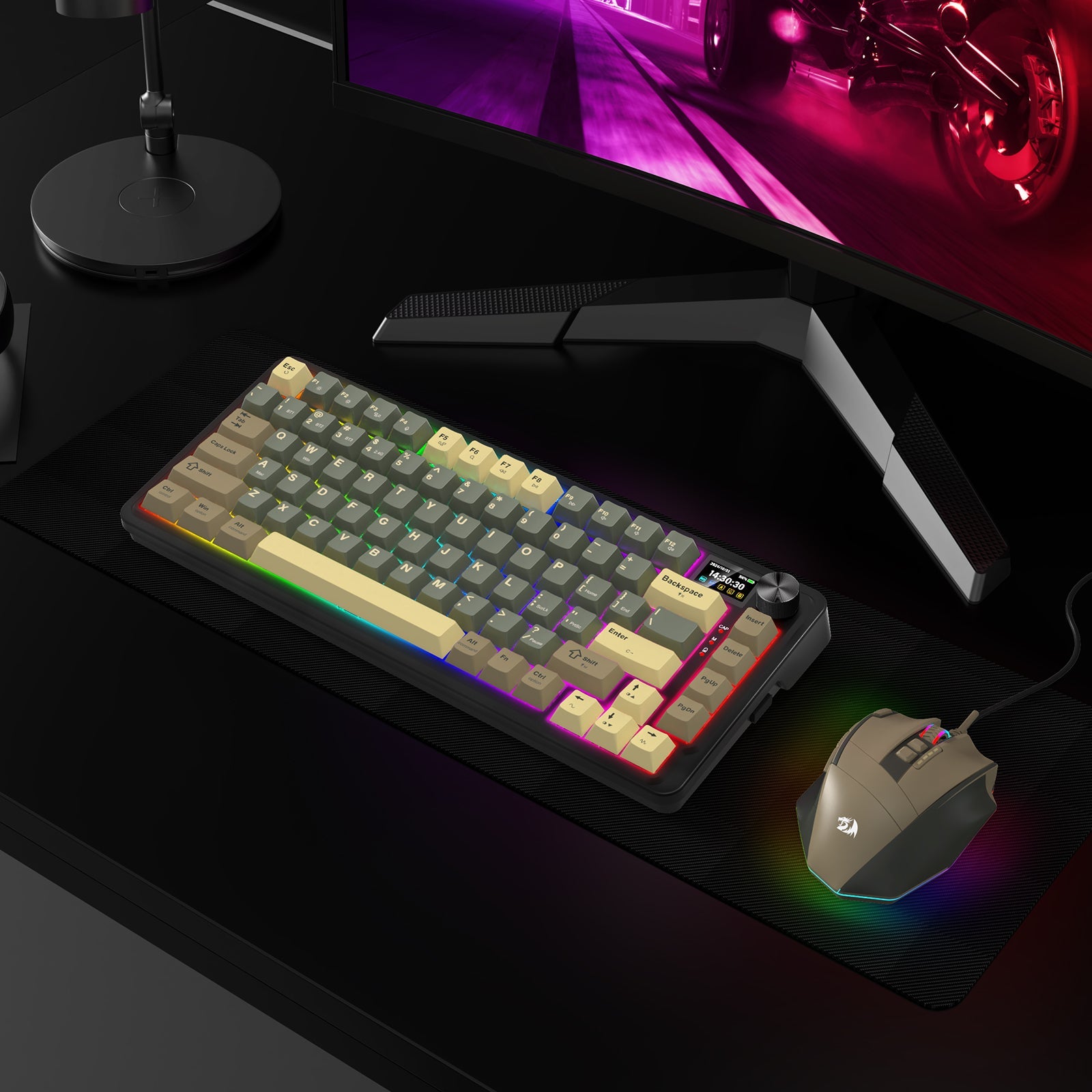 PAPAN KEKUNCI MEKANIKAL QMK THORIUM K751GBC-RGB-PRO 3 MOD GASKET MOUNT 75%