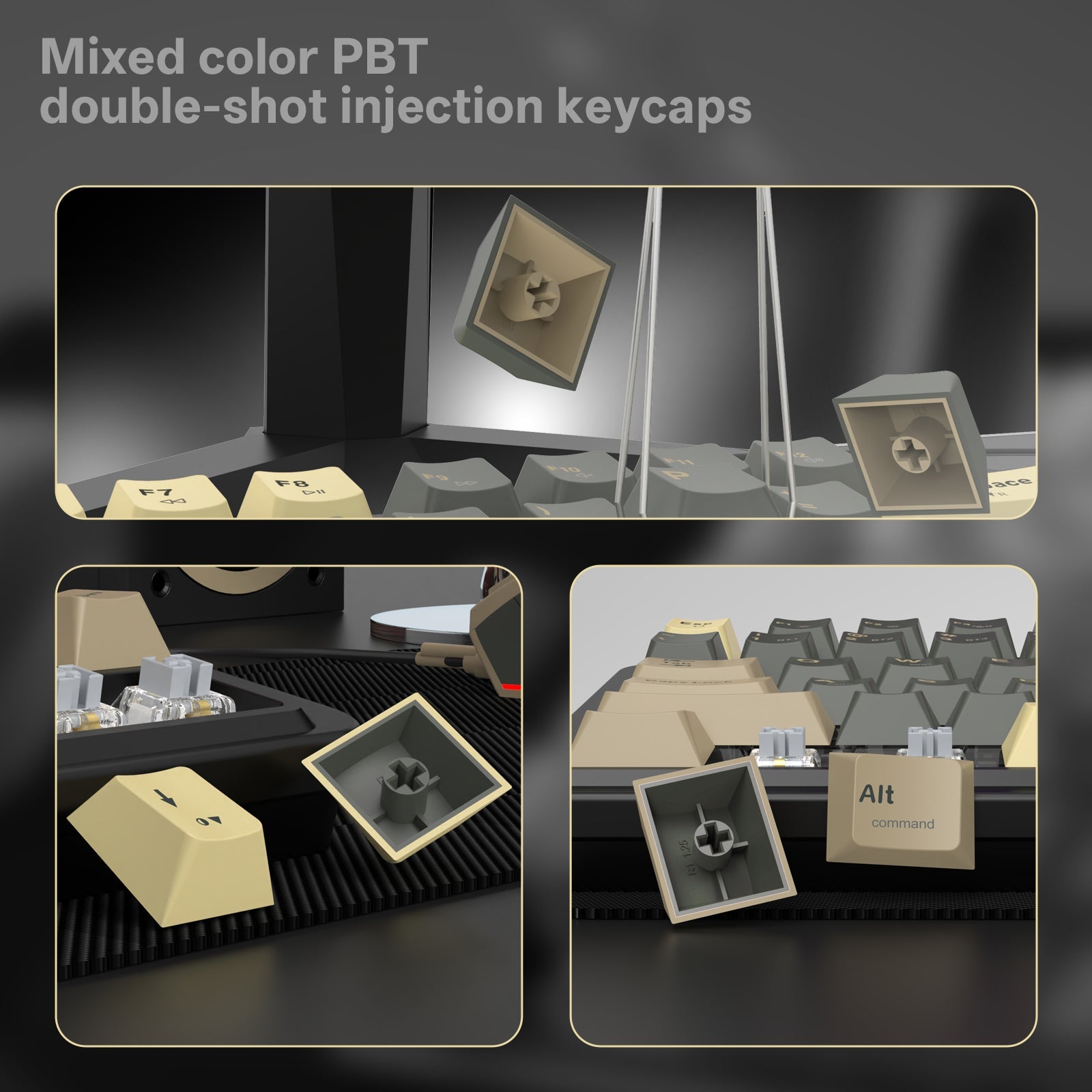 PAPAN KEKUNCI MEKANIKAL QMK THORIUM K751GBC-RGB-PRO 3 MOD GASKET MOUNT 75%
