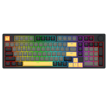 K756GBY-RGB-PRO Papan kekunci mekanikal aluminium Gasket 100+1