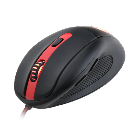 Tetikus Permainan Berwayar USB Optik LED 6 Butang Redragon M605 Smilodon 2000 DPI