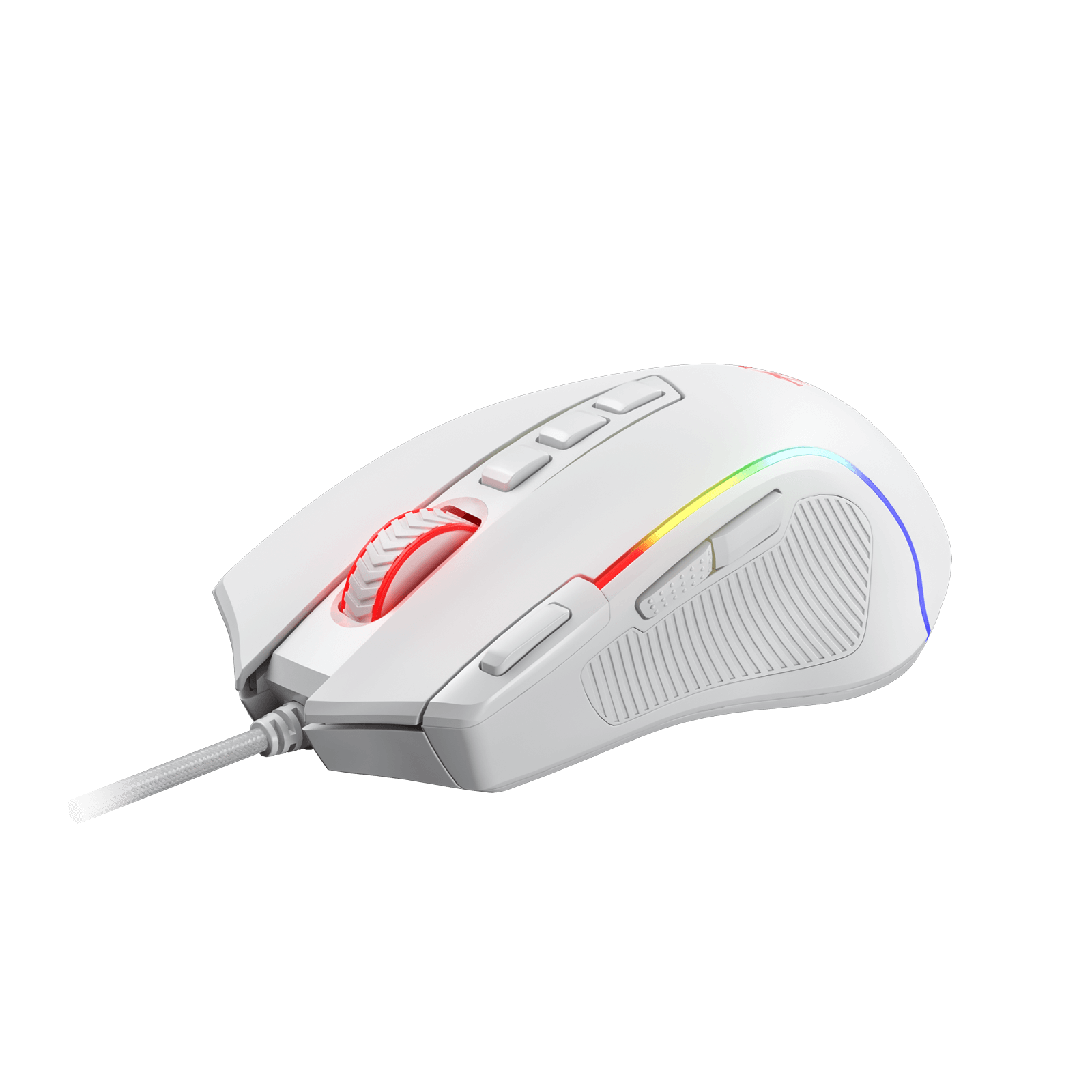 Tetikus Permainan RGB Predator Redragon M612, Tetikus Optik Berkabel 8000 DPI dengan 11 Butang Boleh Atur Cara & 5 Mod Berlampu Latar, Perisian Menyokong Butang Tembakan Pantas DIY