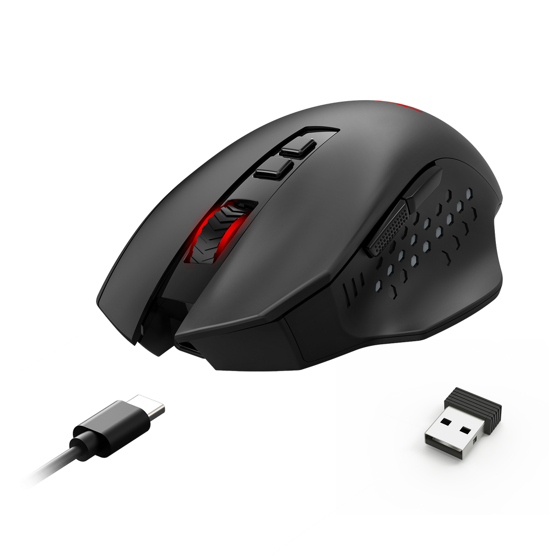 Redragon M656-MAX Tetikus Permainan Wayarles Sambungan 3-Mod
