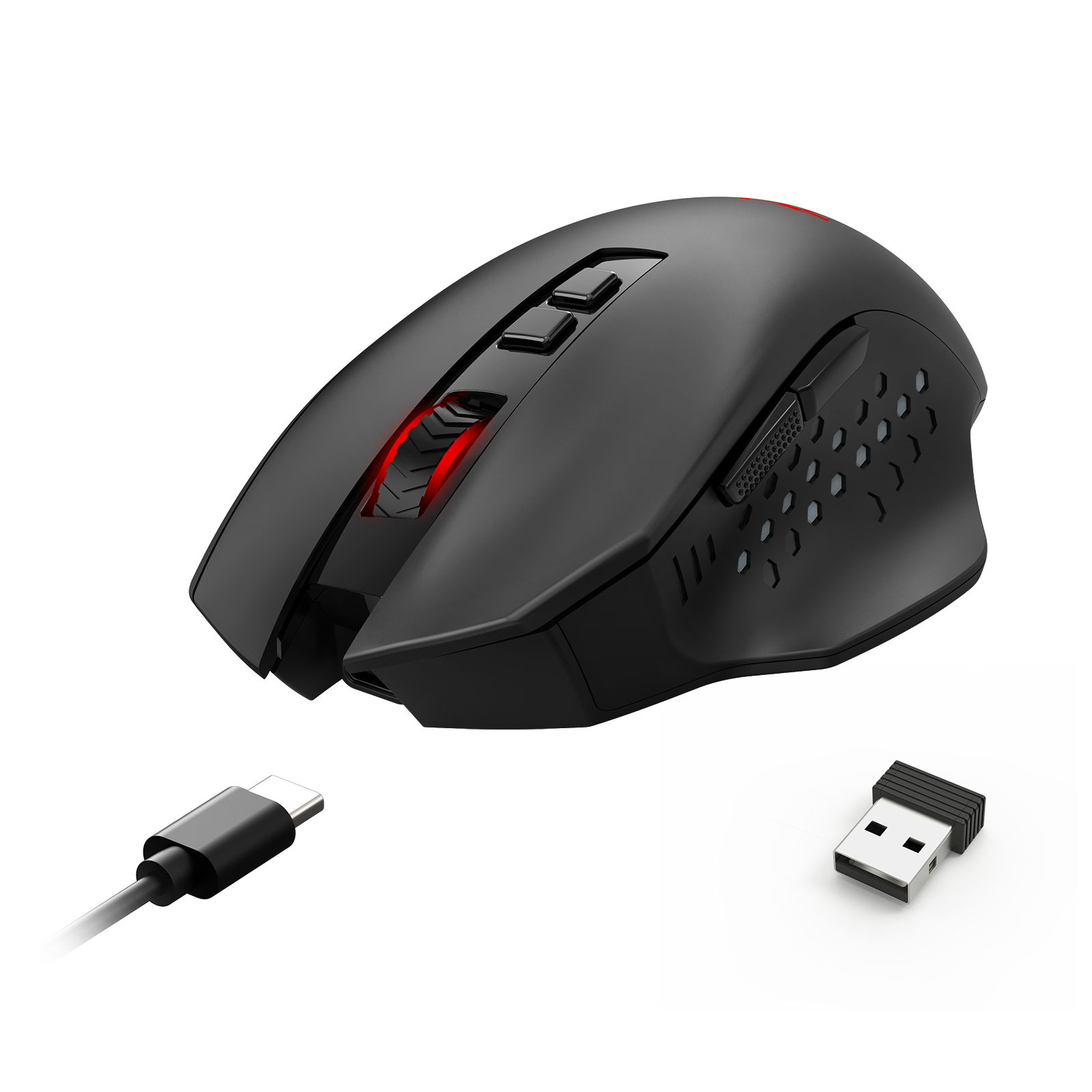 Redragon M656-MAX Tetikus Permainan Wayarles Sambungan 3-Mod