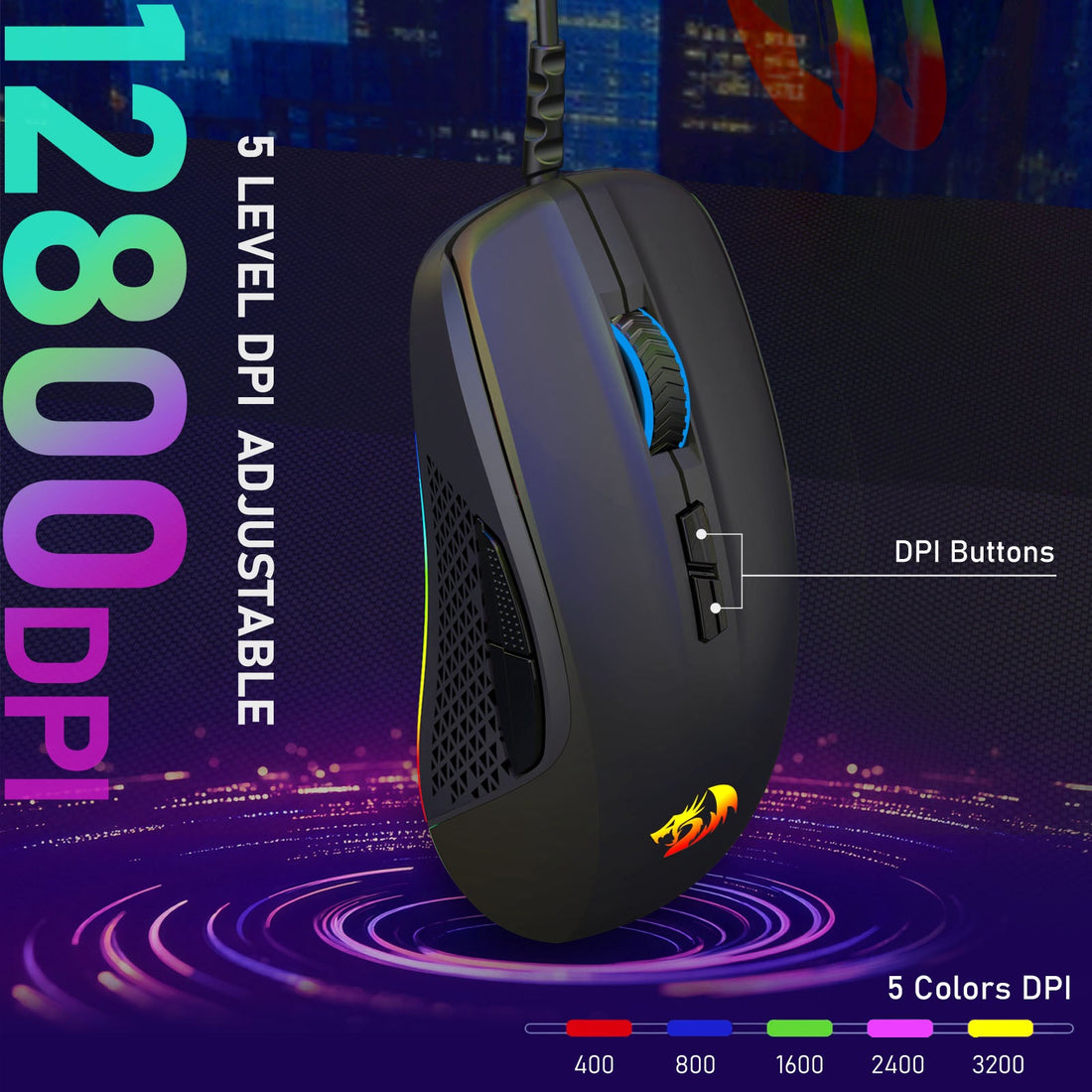 Tetikus Permainan REDRAGON M718-AIR