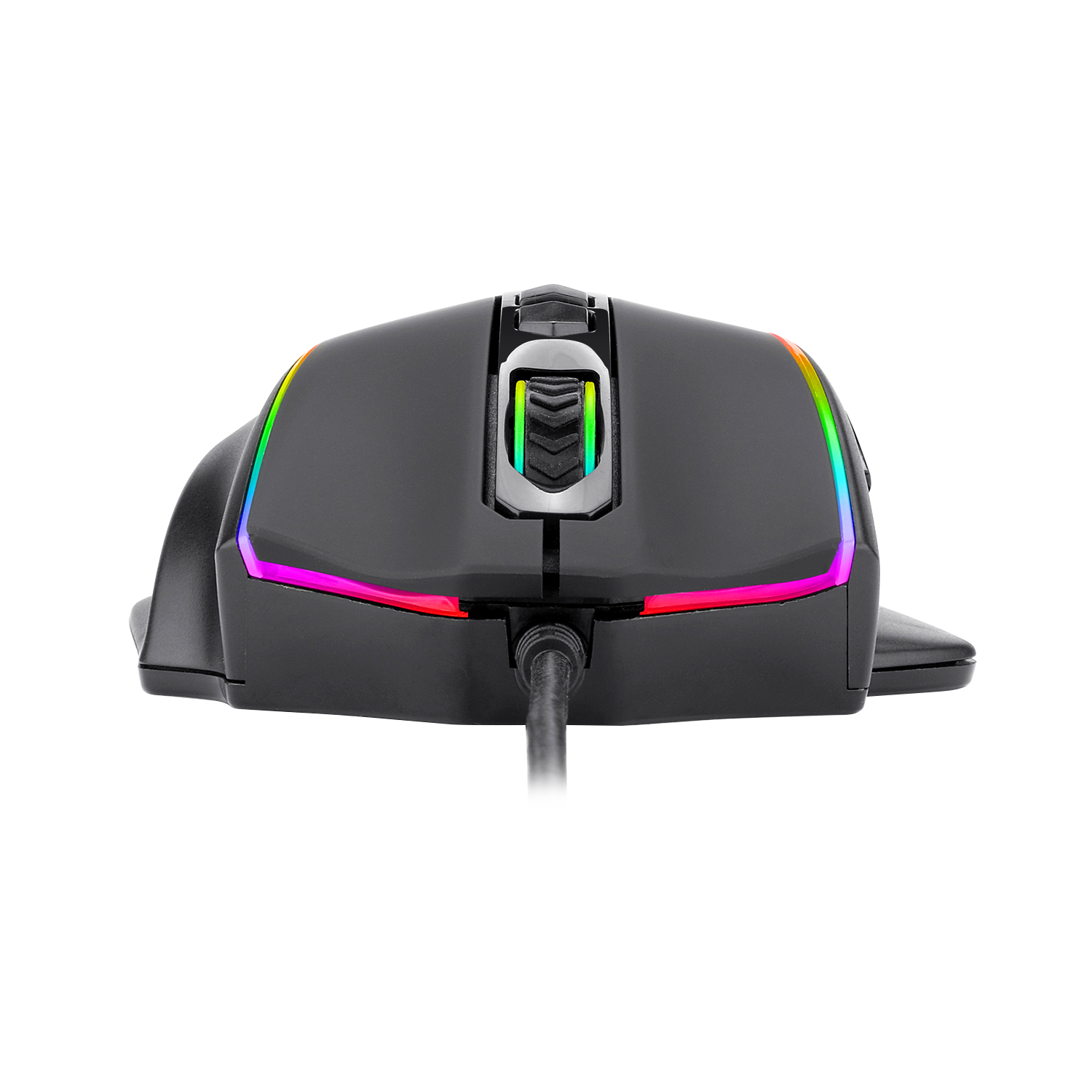 Tetikus Permainan RGB Redragon M720 Vampire, Tetikus Permainan Optik Berwayar Boleh Laras 10,000 DPI, Ergonomik Cengkaman Selesa dengan 8 Butang Boleh Atur Cara